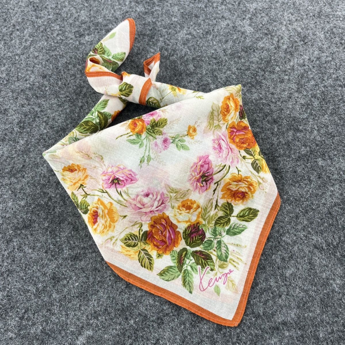 Kenzo × Vintage Kenzo Handkerchief / Bandana / Neckerchief B038 Size ONE SIZE - 10 Thumbnail