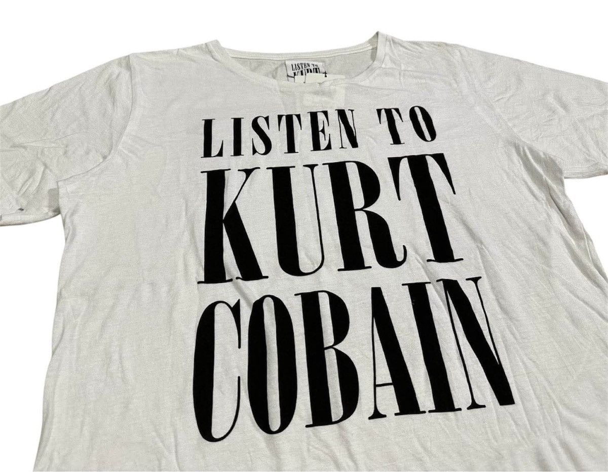 Band Tees × Japanese Brand 🔥Rare Listen To Kurt Cobain Shirt Size US L / EU 52-54 / 3 - 5 Thumbnail