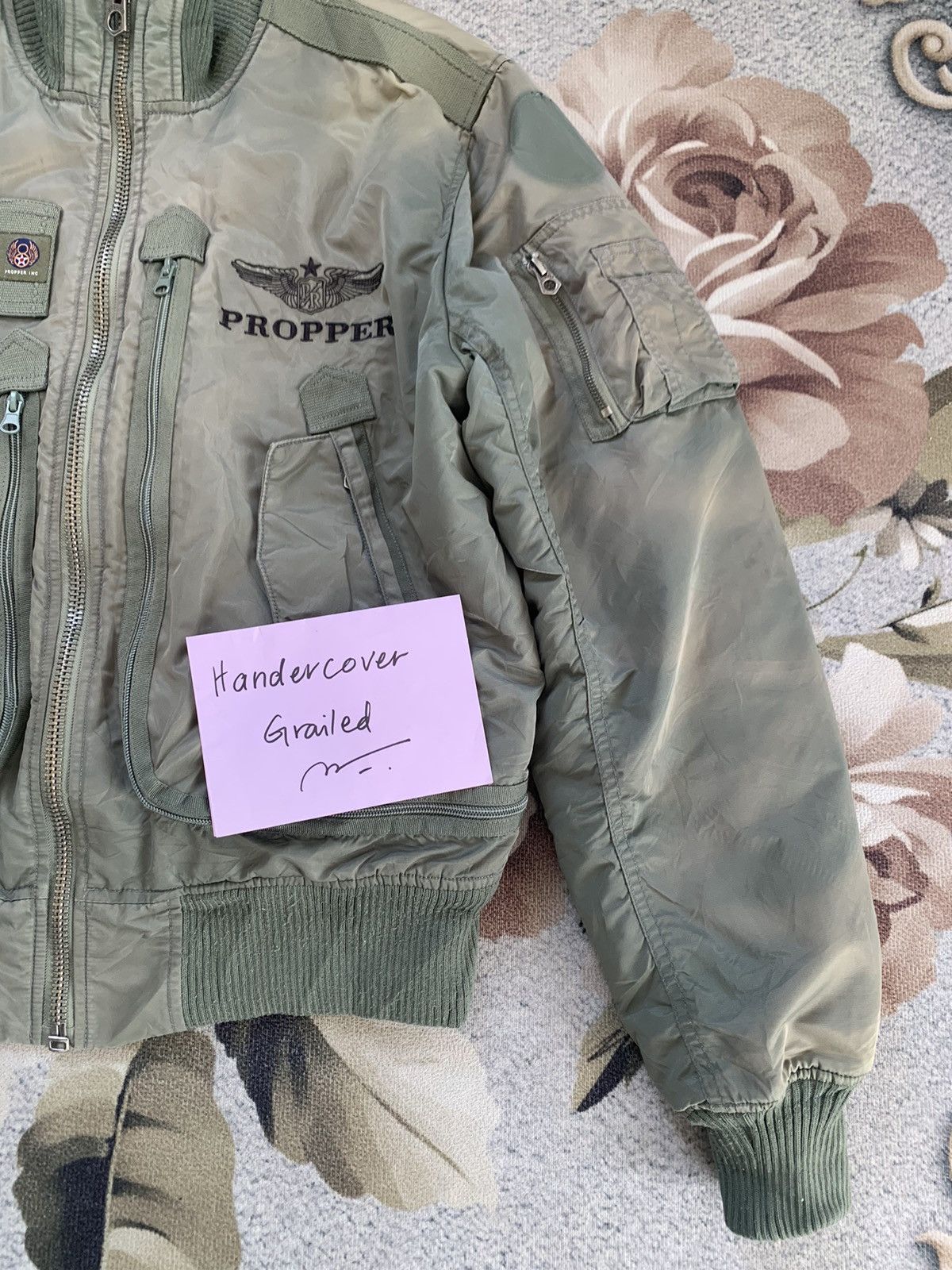 Propper Vtg Propper USAF George A.F.Base TacticalPilot Bomber Jacket Size US L / EU 52-54 / 3 - 5 Thumbnail