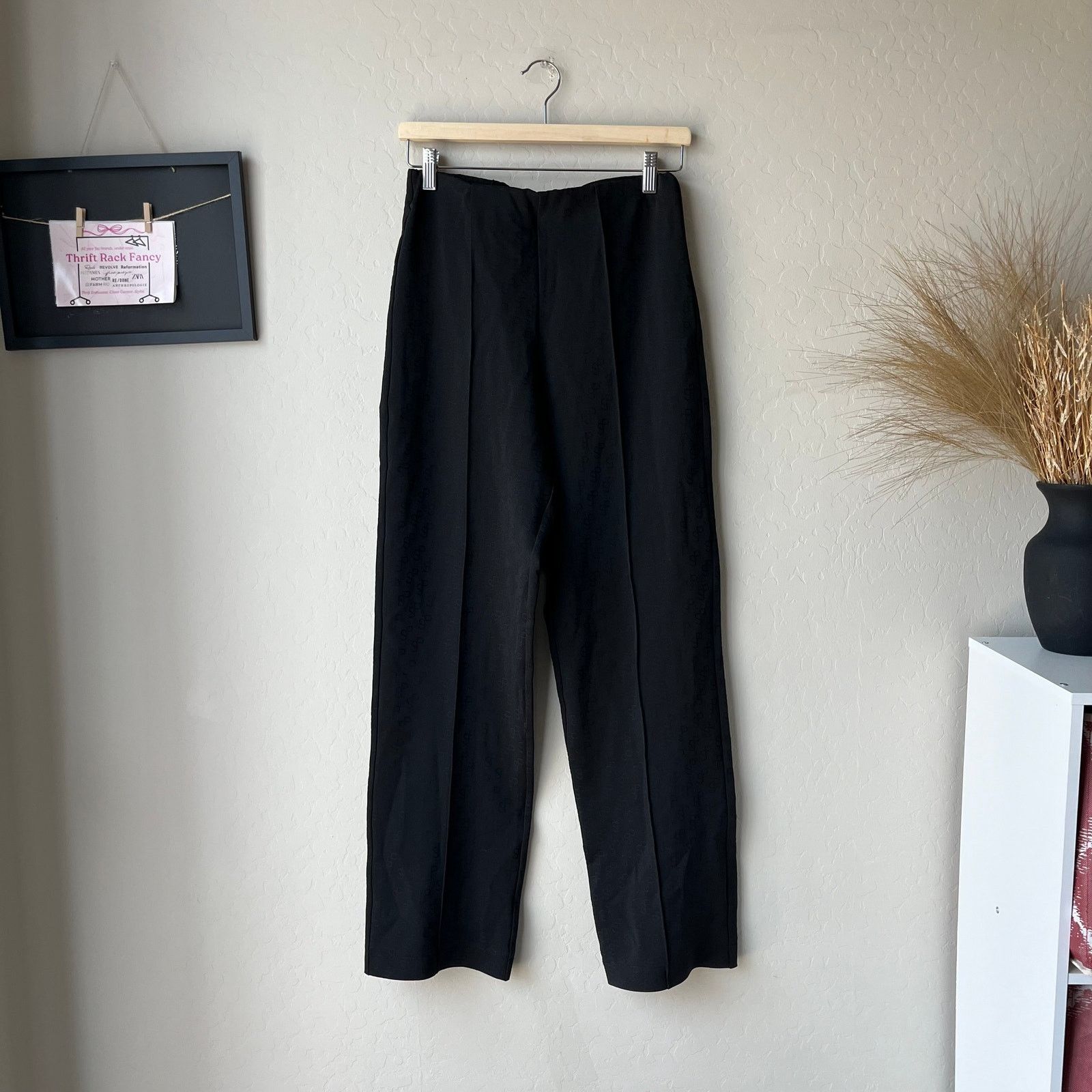 Saks Potts Saks Potts Black Lissi Logo Jacquard Straight Leg Pants Sz 1 Size 27" / US 4 / IT 40 - 2 Thumbnail