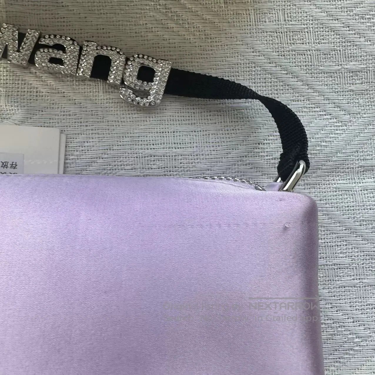 Alexander Wang Alexander Wang Purple Silk Rhinestone Handbag. Size ONE SIZE - 5 Thumbnail