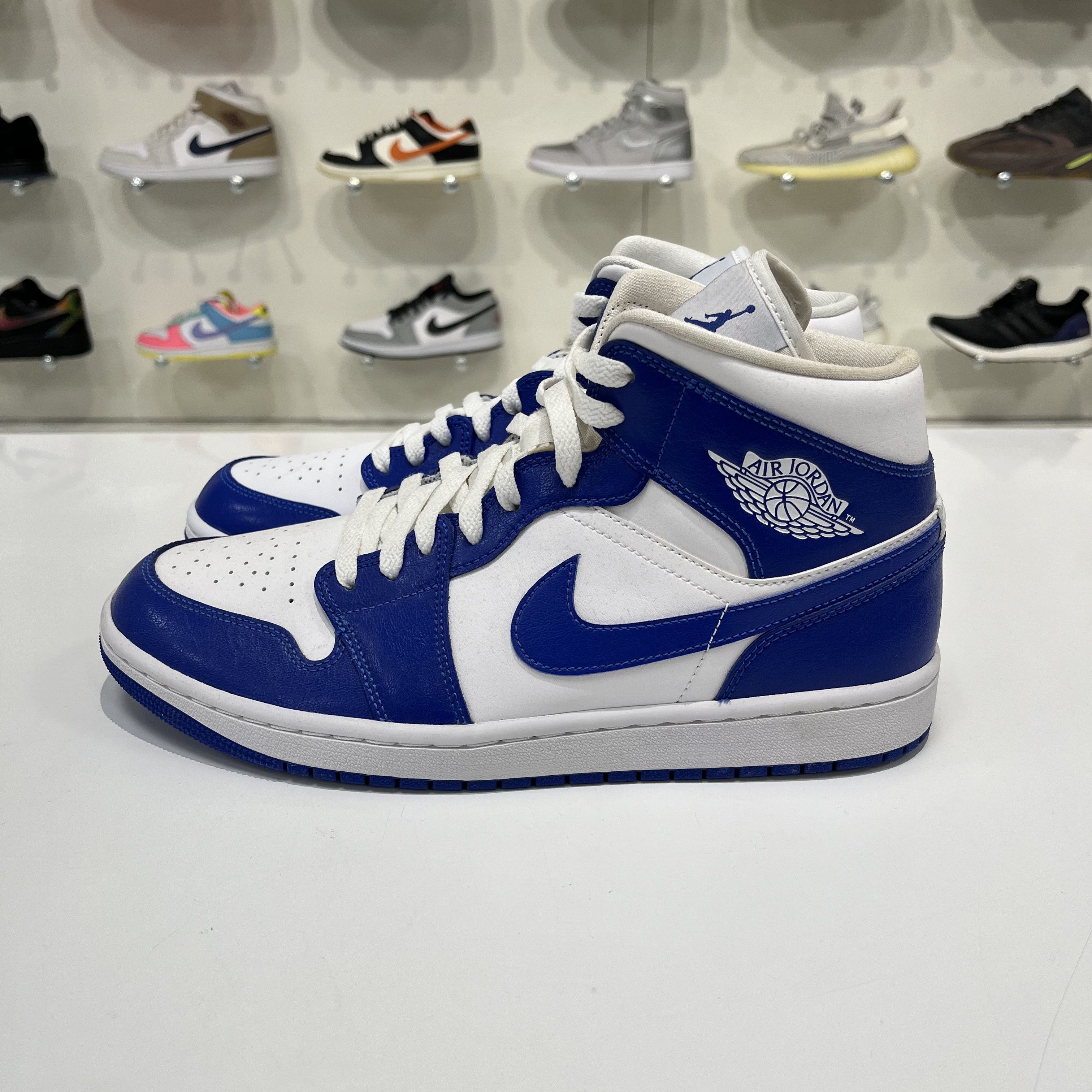 Nike Air Jordan 1 Mid Kentucky Blue (W) Size US 11.5 / IT 41.5 - 2 Thumbnail