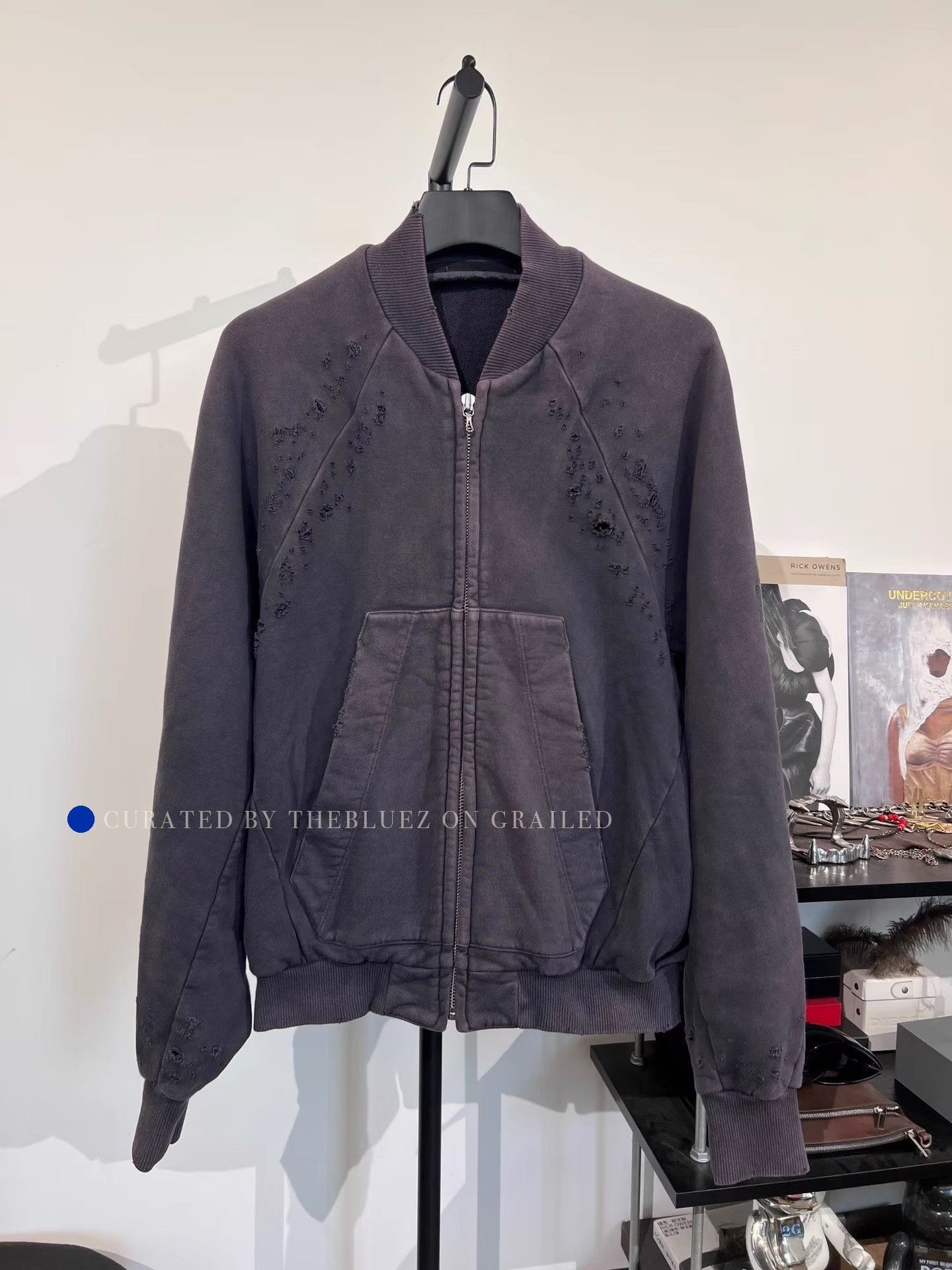 Julius Purple Embroidered Bomber Jacket Size S Size US S / EU 44-46 / 1 - 1 Thumbnail