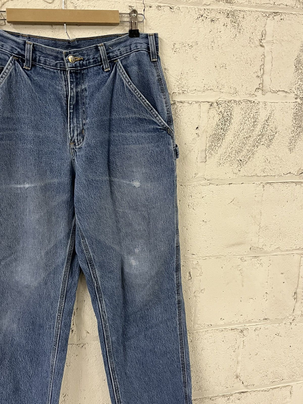 Carhartt Carhartt carpanter cargo denim pants baggy faded workwear Size US 30 / EU 46 - 8 Thumbnail