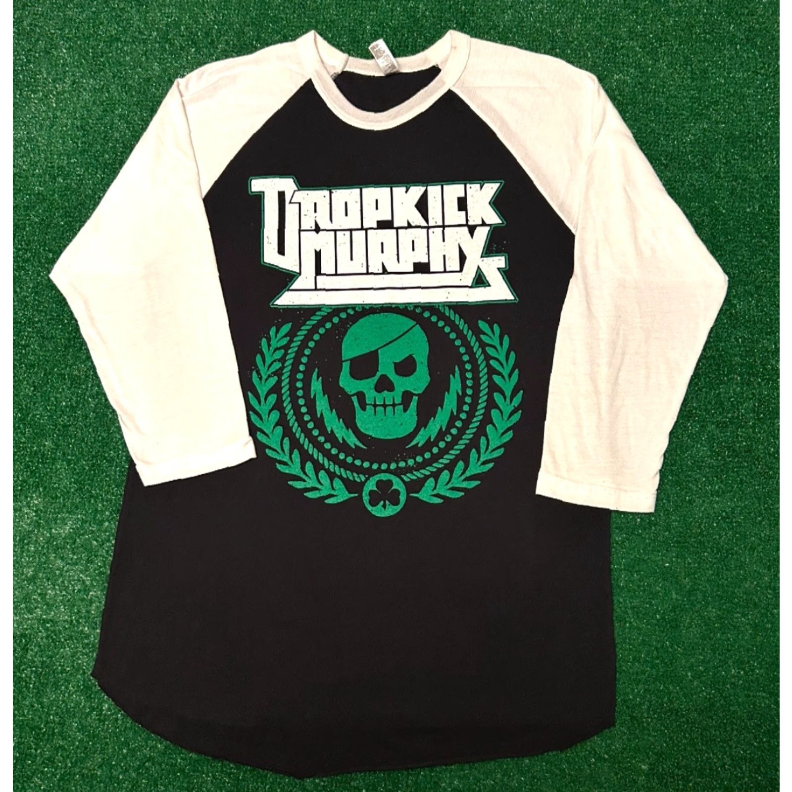 Vintage VINTAGE Dropkick Murphys Band Tee The Boys Are Back Tour Raglan Shirt Mens M Black 90s Rock Concert Mens Size US M / EU 48-50 / 2 - 4 Thumbnail