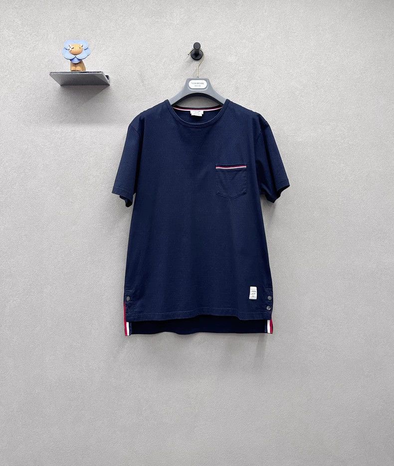 Thom Browne Thom Browne Dark blue short sleeves Size US L / EU 52-54 / 3 - 1 Thumbnail