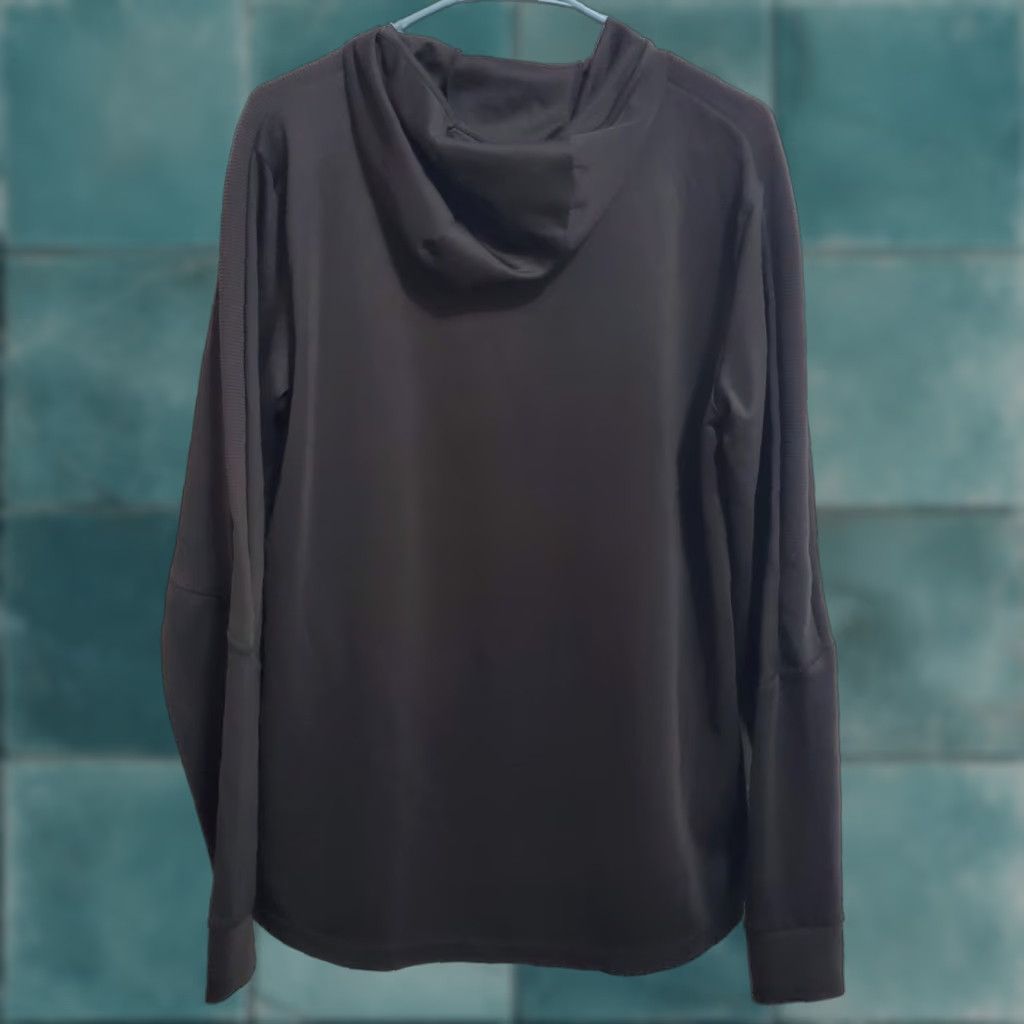 Vintage Skora Top Womens M Black Hooded Long Sleeve Qwick Dry Pullover Running Active Shirt Size M / US 6-8 / IT 42-44 - 1 Thumbnail