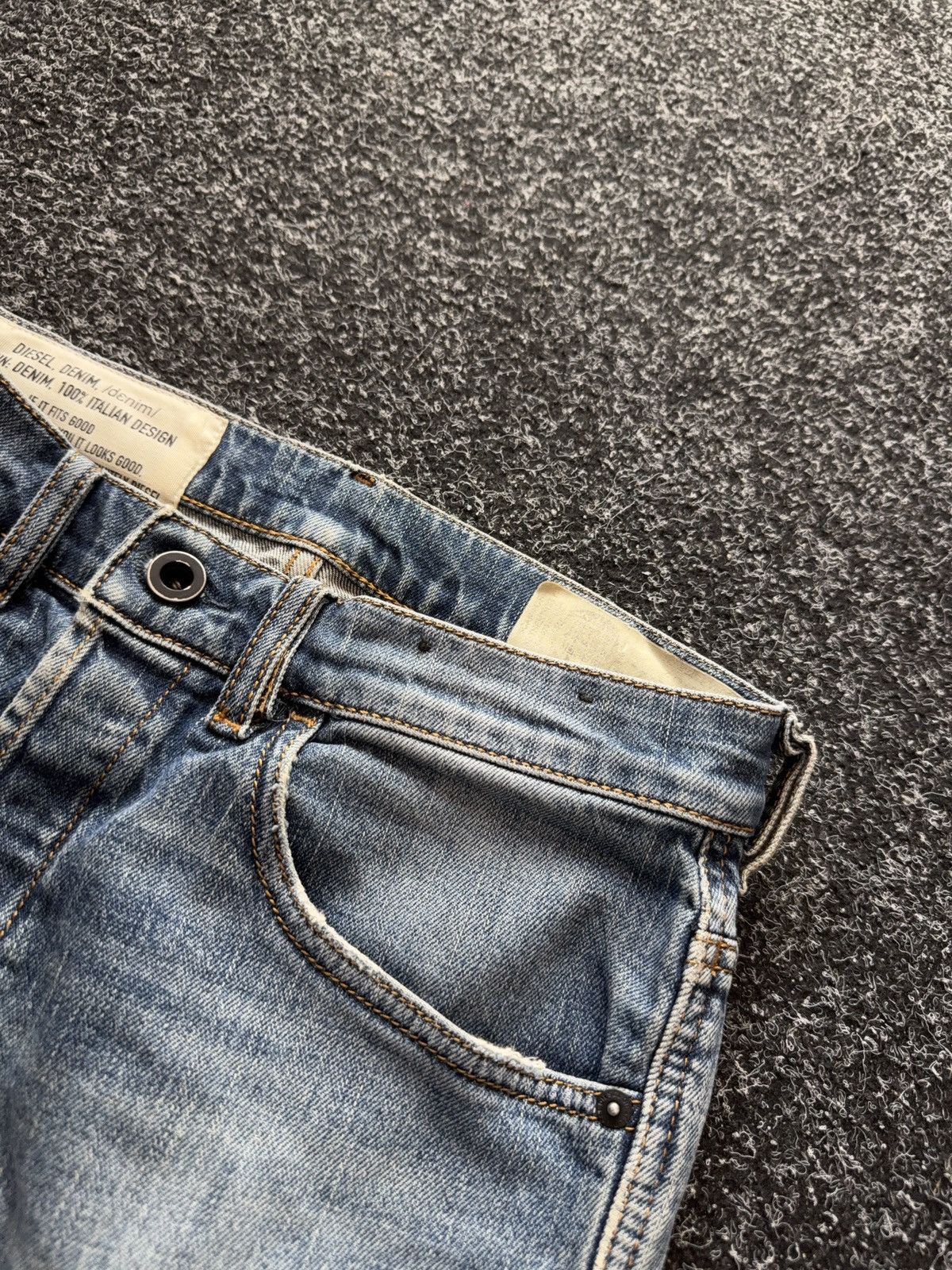 Diesel Diesel D-Fetar Distressed Denim Jeans Light Wash Size US 28 / EU 44 - 8 Thumbnail