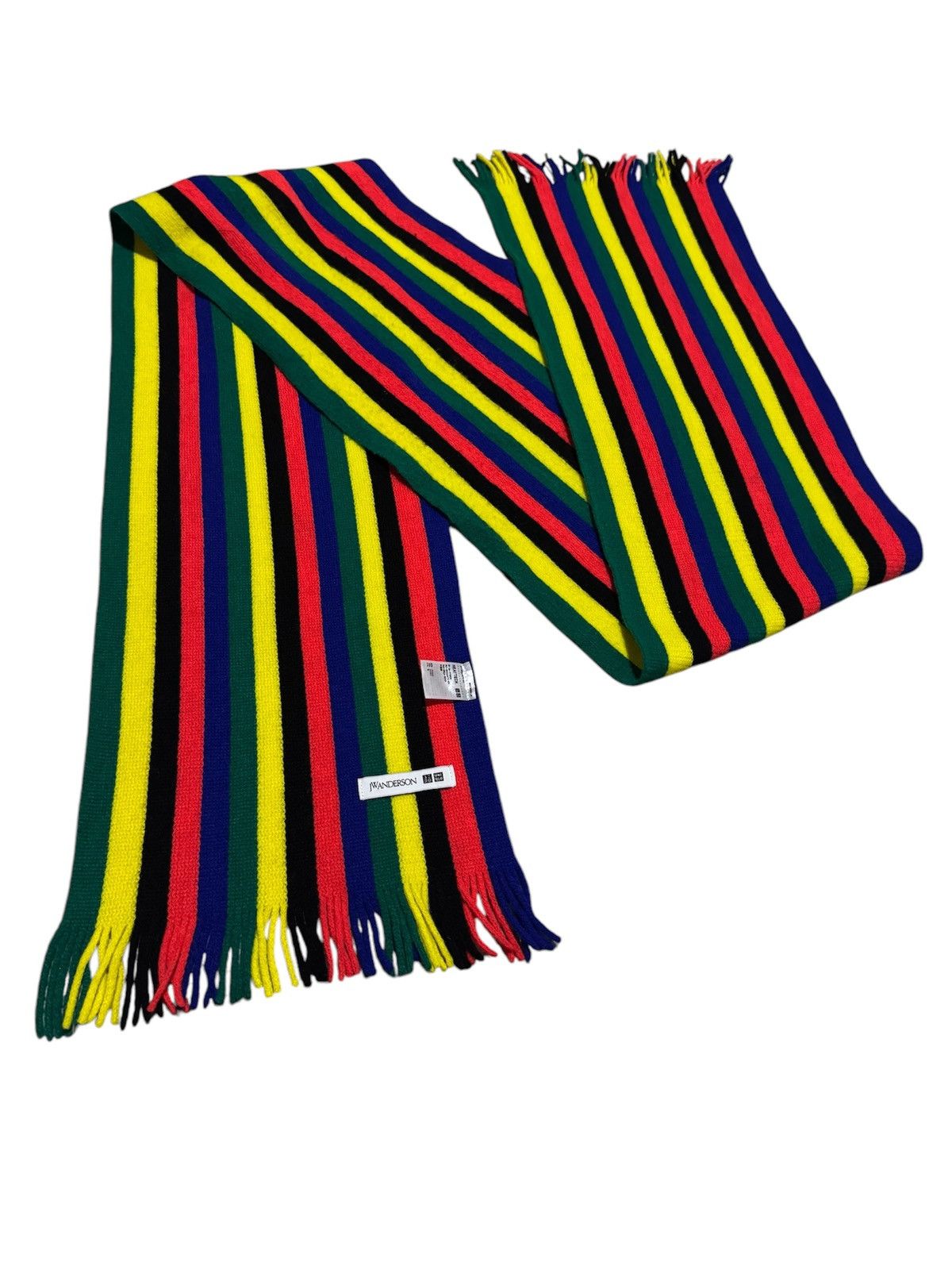 JW Anderson × Rainbow 🌈 Winter Session JW Anderson x Uniqlo Heattech Striped Scarf Size ONE SIZE - 1 Thumbnail