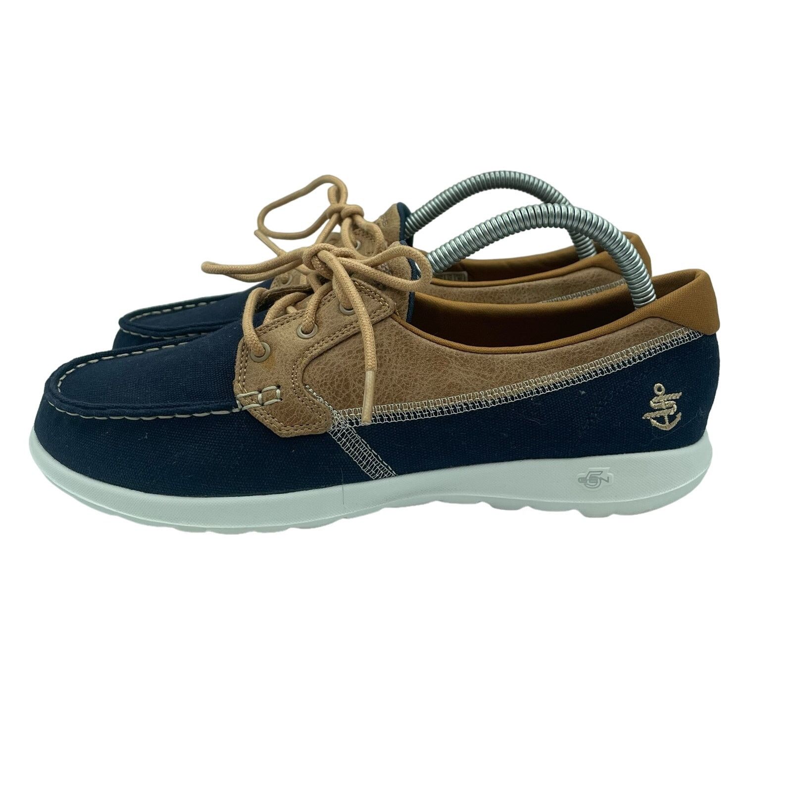Skechers Skechers Go Lite Walk Boat Shoes Canvas Casual Blue 10 Grailed