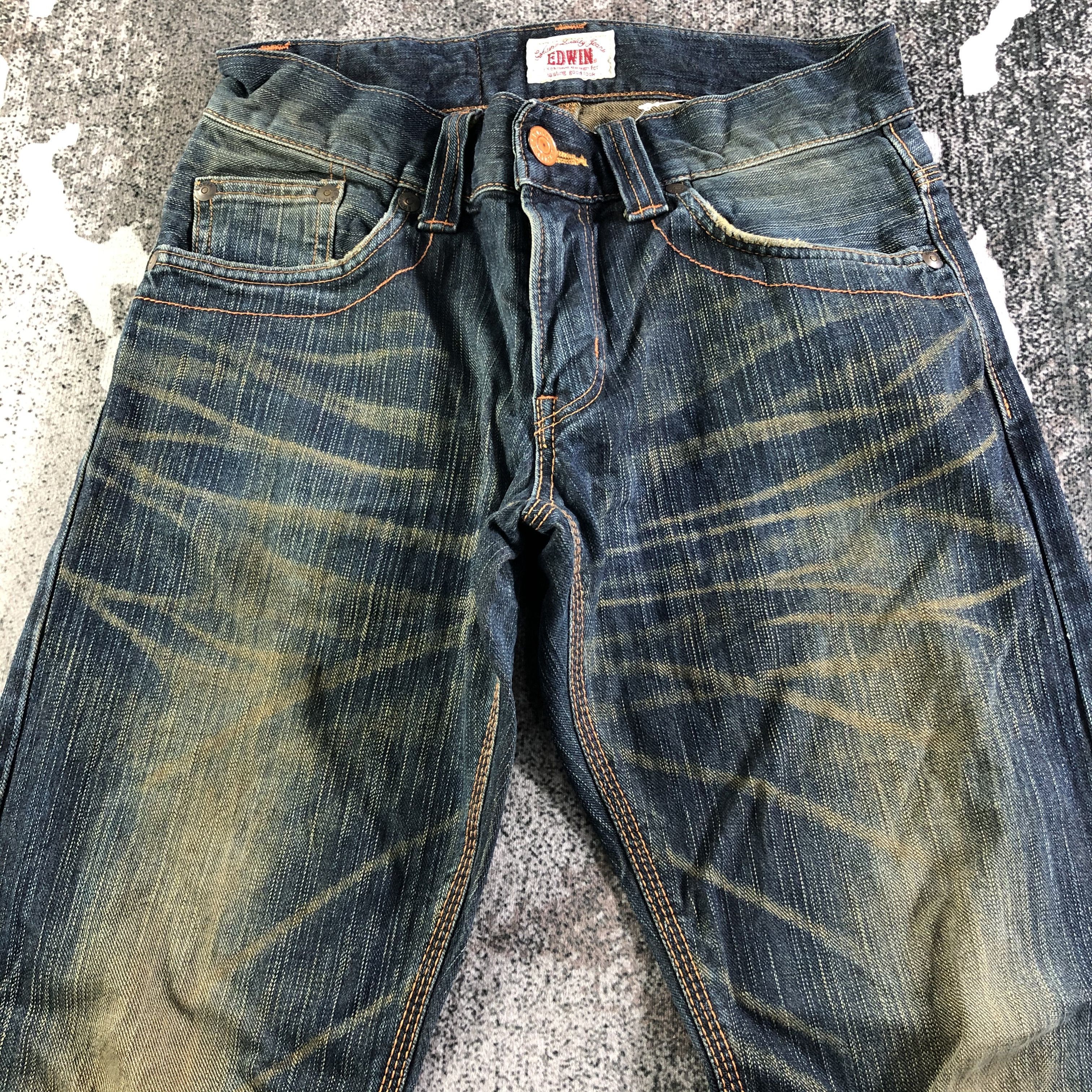 Edwin Vintage Edwin XV Jeans Rusty Blue Denim KJ2987 Size US 28 / EU 44 - 3 Thumbnail