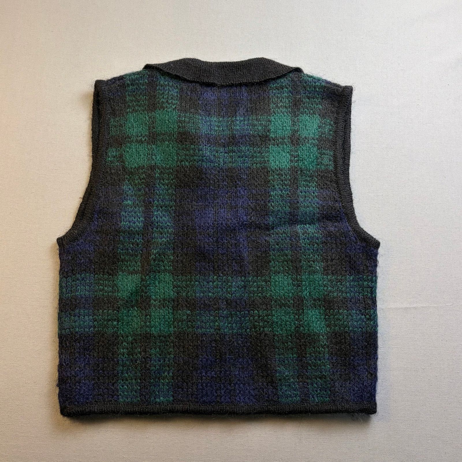 Vintage Vintage Checked Sweater Vest Blackwatch Plaid Zip Up Size M / US 6-8 / IT 42-44 - 4 Thumbnail