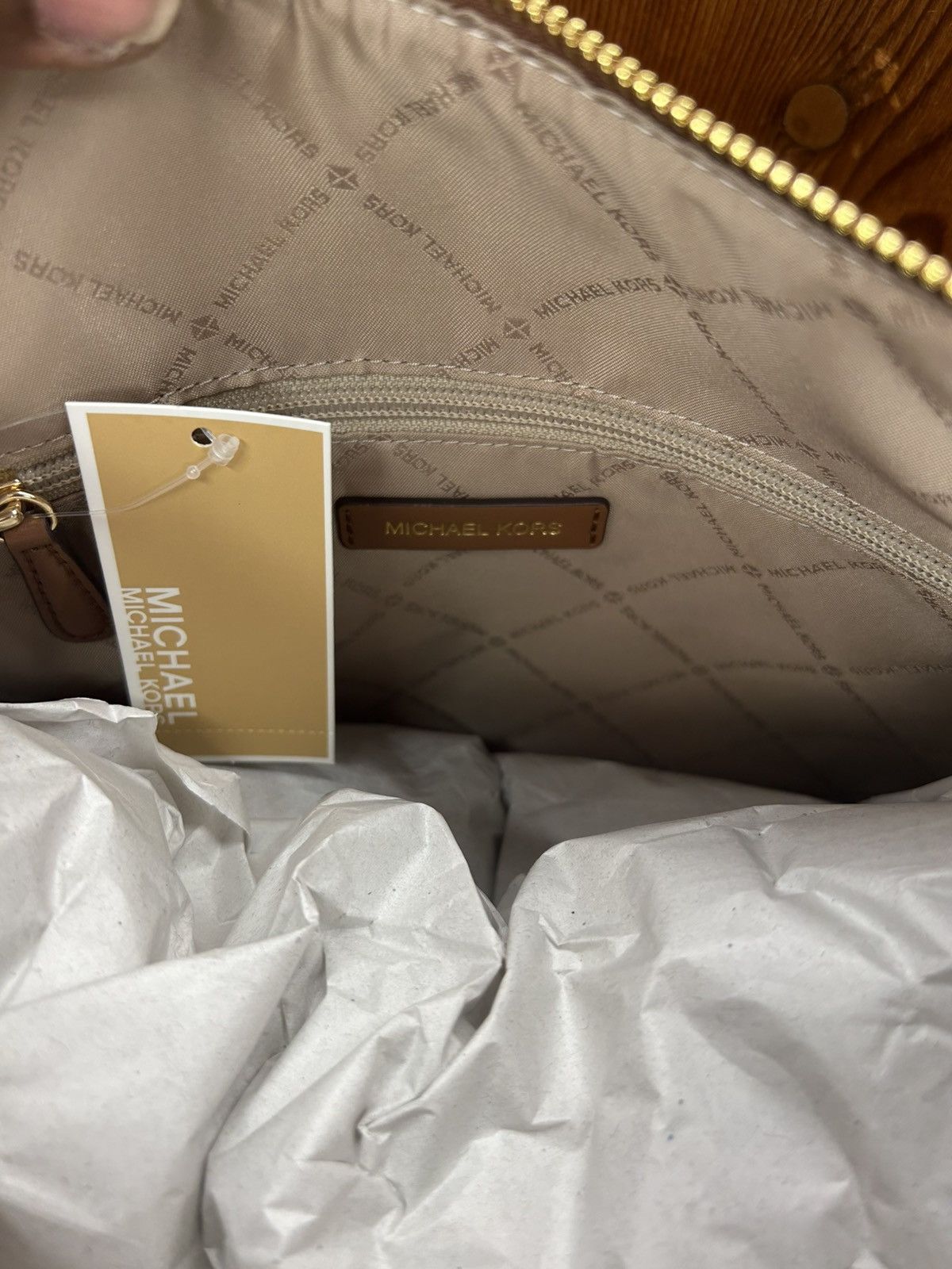 Michael Kors Michael Kors Maeve Logo Large Brown Hobo Tote Shoulder Bag Size ONE SIZE - 9 Thumbnail