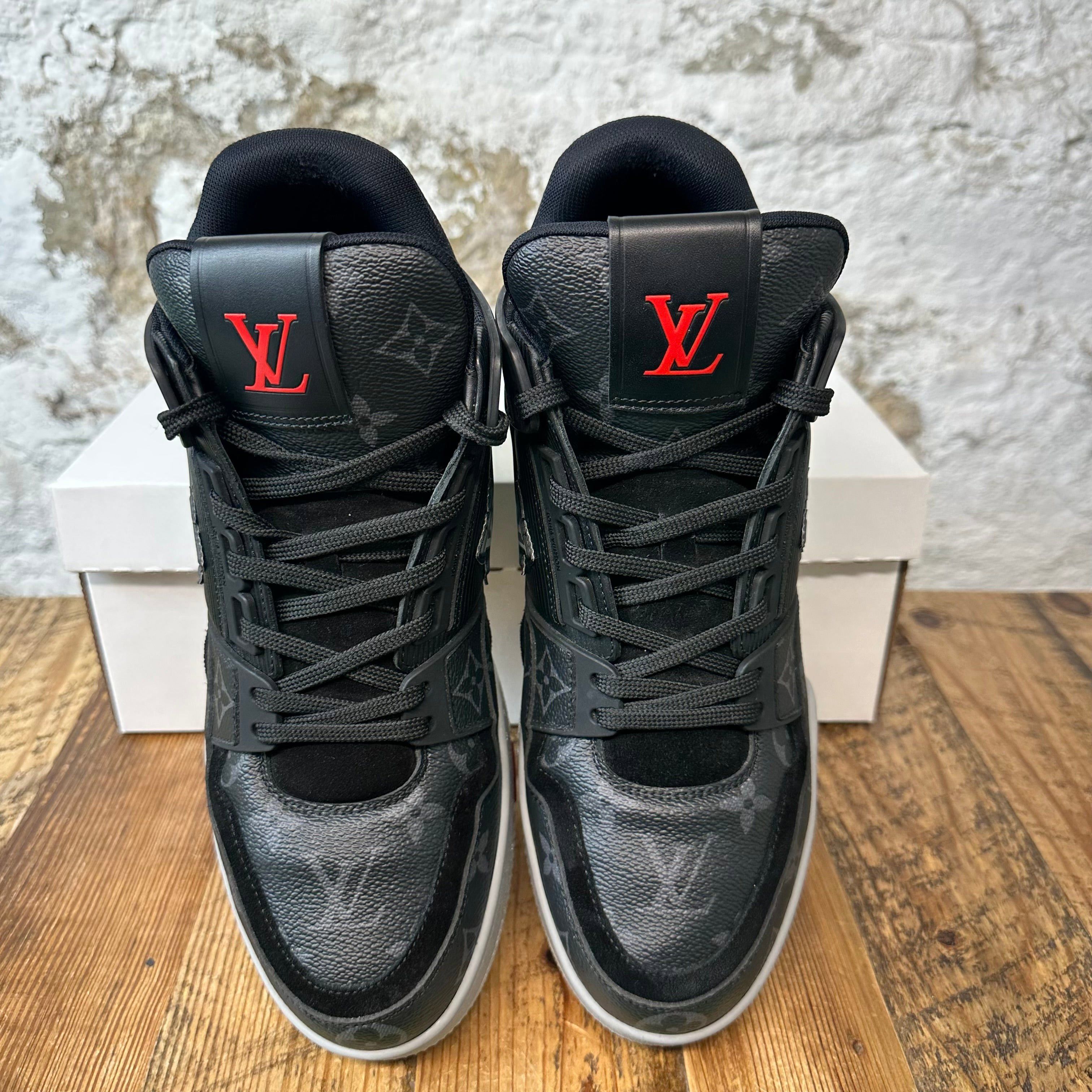 Louis Vuitton Louis Vuitton Monogram Eclipse Black Trainer Sz 9 (7.5LV) Size US 9 / EU 42 - 3 Thumbnail