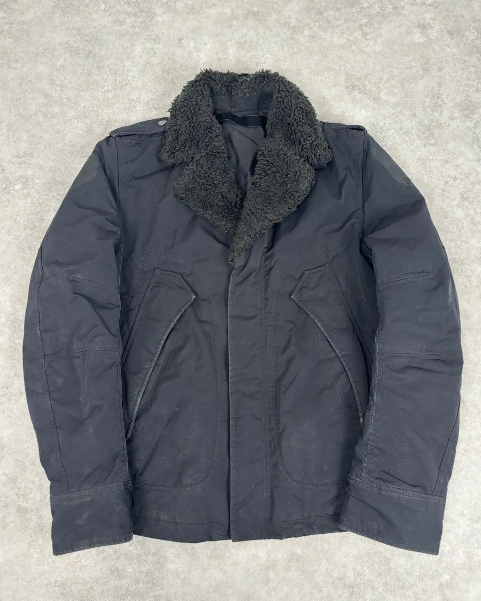 Diesel Diesel Black Nylon Sherpa Collar Bomber Jacket Size US M / EU 48-50 / 2 - 1 Thumbnail