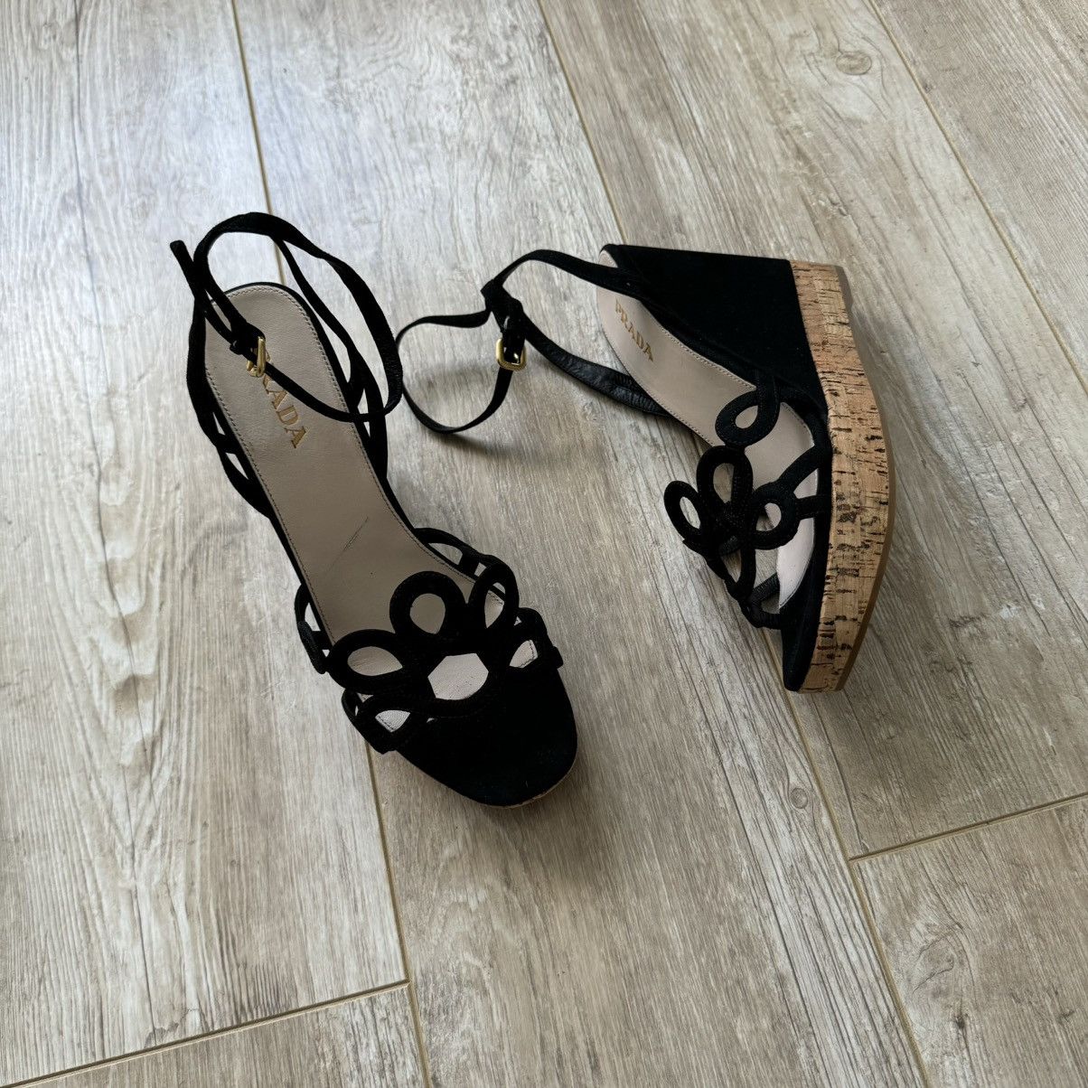 Prada Prada Suede Sandals Size US 10.5 / IT 40.5 - 12 Thumbnail