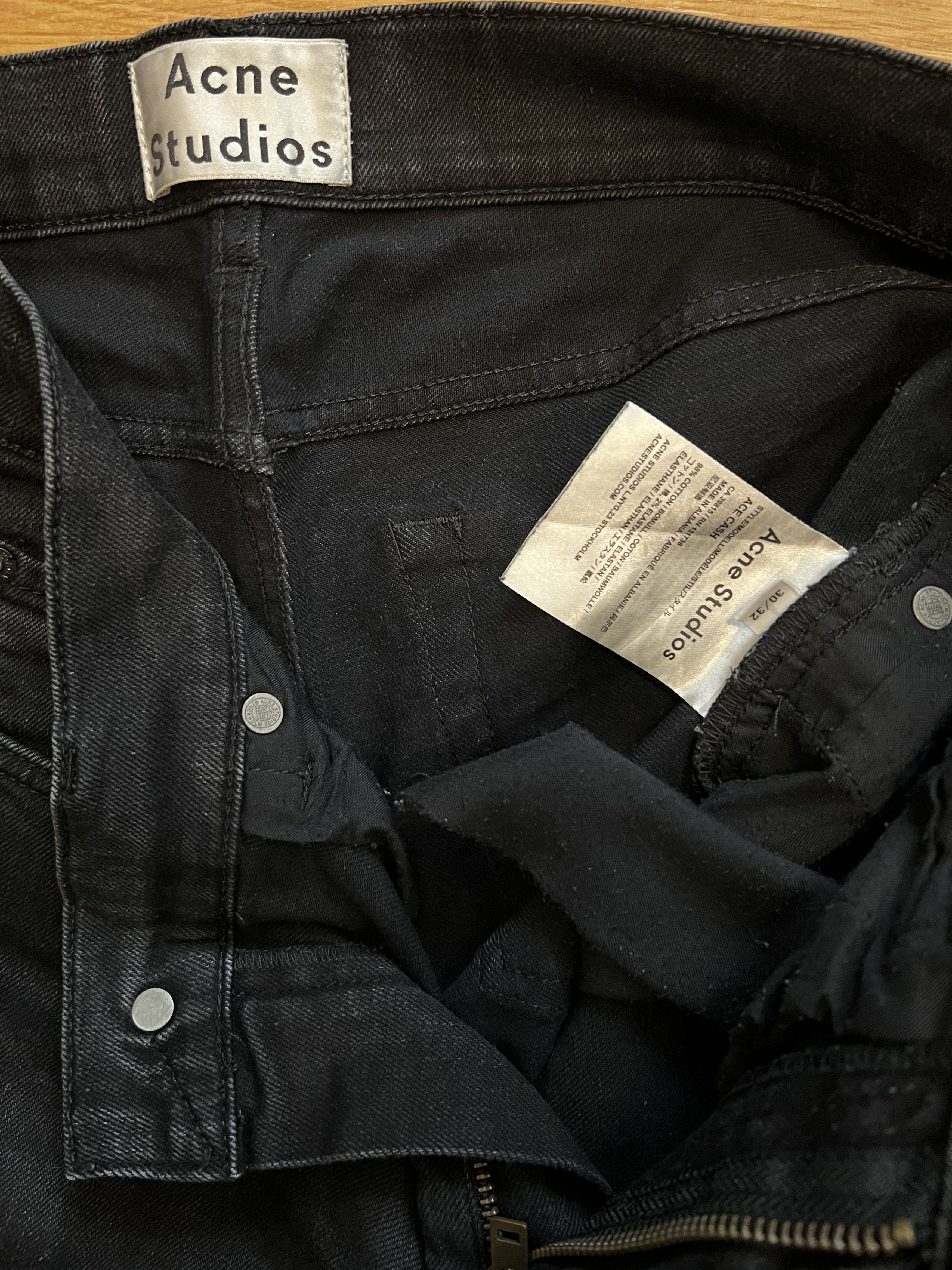 Acne Studios Acne Studios Ace Cash Black Size US 30 / EU 46 - 8 Thumbnail