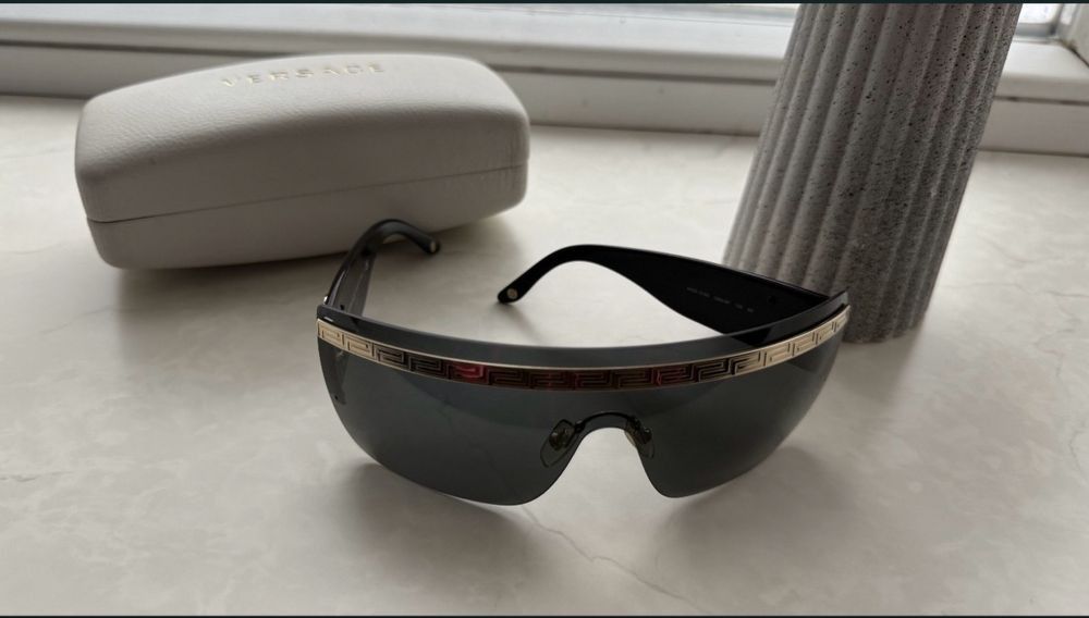 Versace Versace 2130 Sunglasses Gold Monogram Size ONE SIZE - 1 Thumbnail