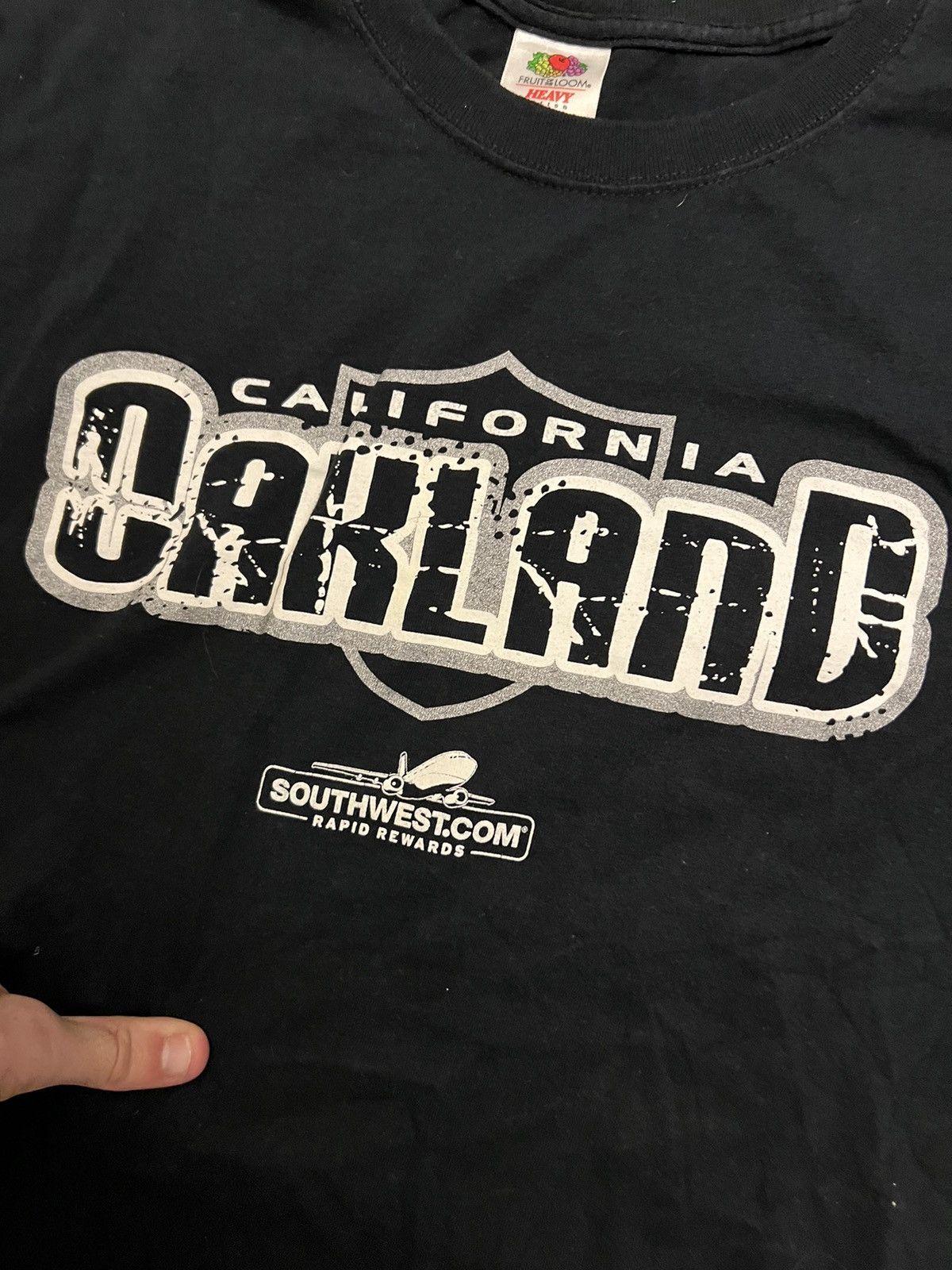 NFL × Vintage California Oakland Southwest Airlines Tourism Tee Size US XL / EU 56 / 4 - 2 Thumbnail