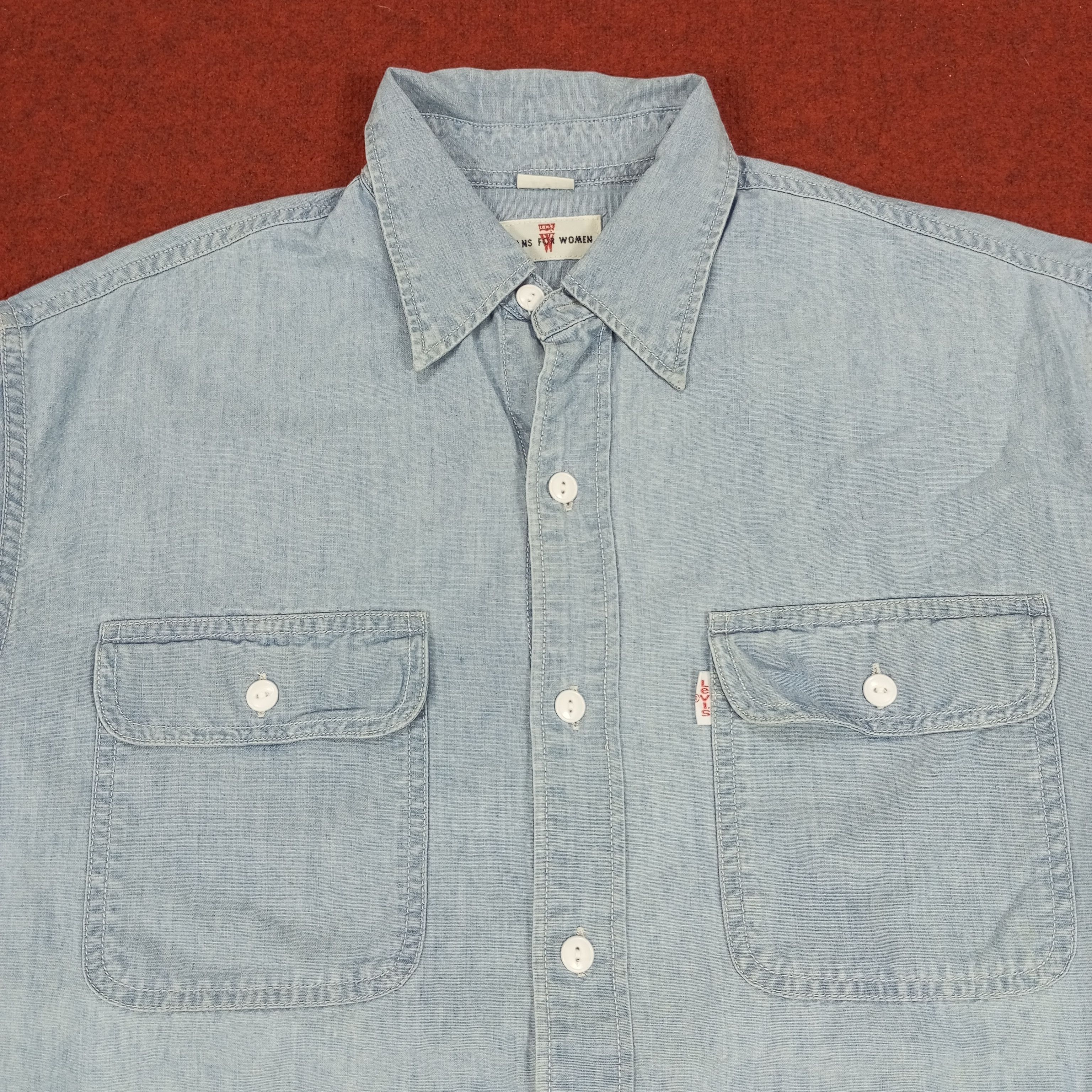 Levi's × Vintage Levis Streetwear Style Double Pocket Design Shirt Size M / US 6-8 / IT 42-44 - 2 Thumbnail