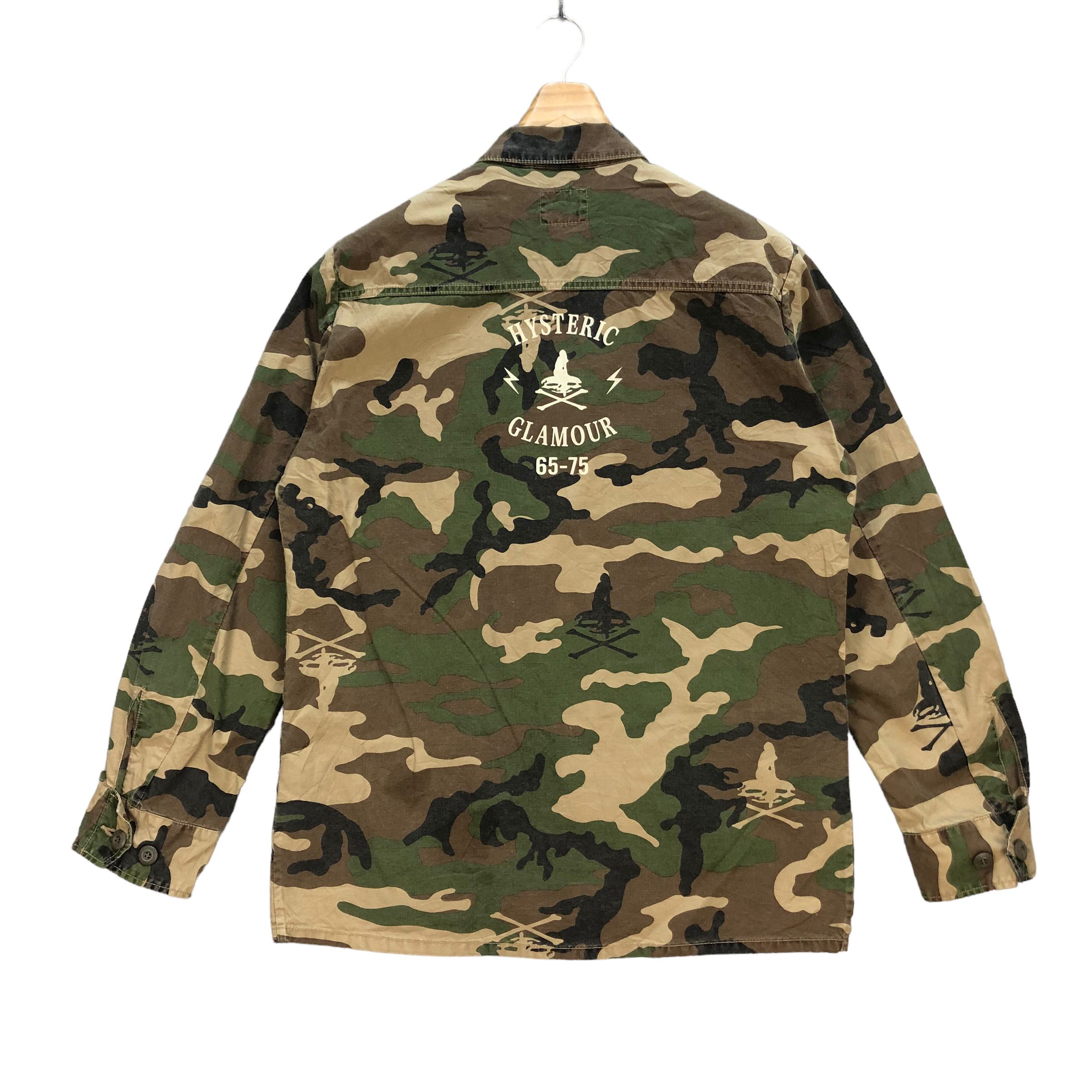 Hysteric Glamour HYSTERIC GLAMOUR BAG BIG LOGO CAMO FIELD JACKET #7340-130 Size US L / EU 52-54 / 3 - 10 Thumbnail