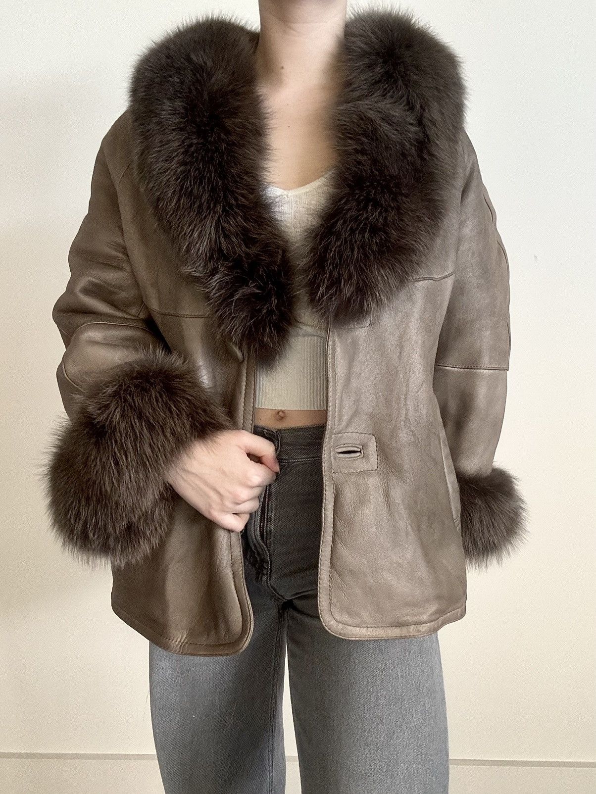 Pierre Balmain Pierre Balmain Shearling Leather Jacket Genuine Fur Trim Size M / US 6-8 / IT 42-44 - 5 Thumbnail