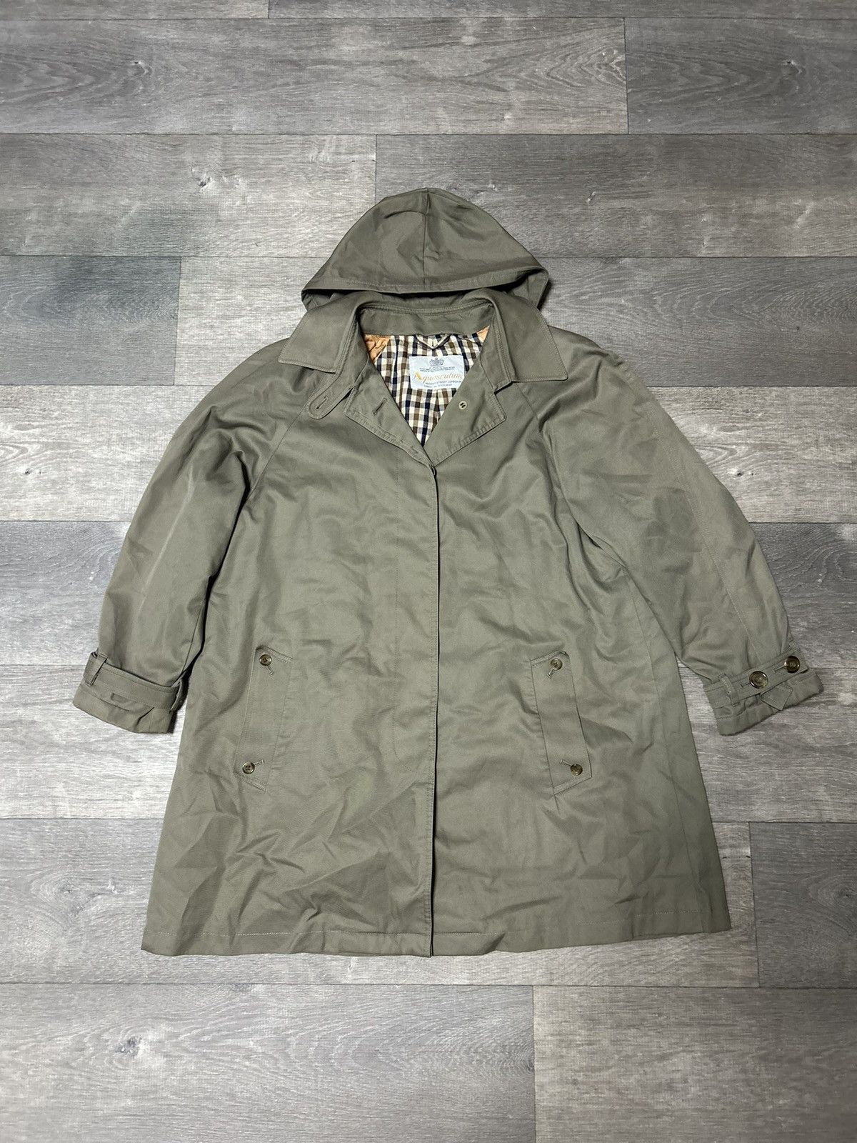 image of Aquascutum Vintage Coats in Green, Women's (Size Small)