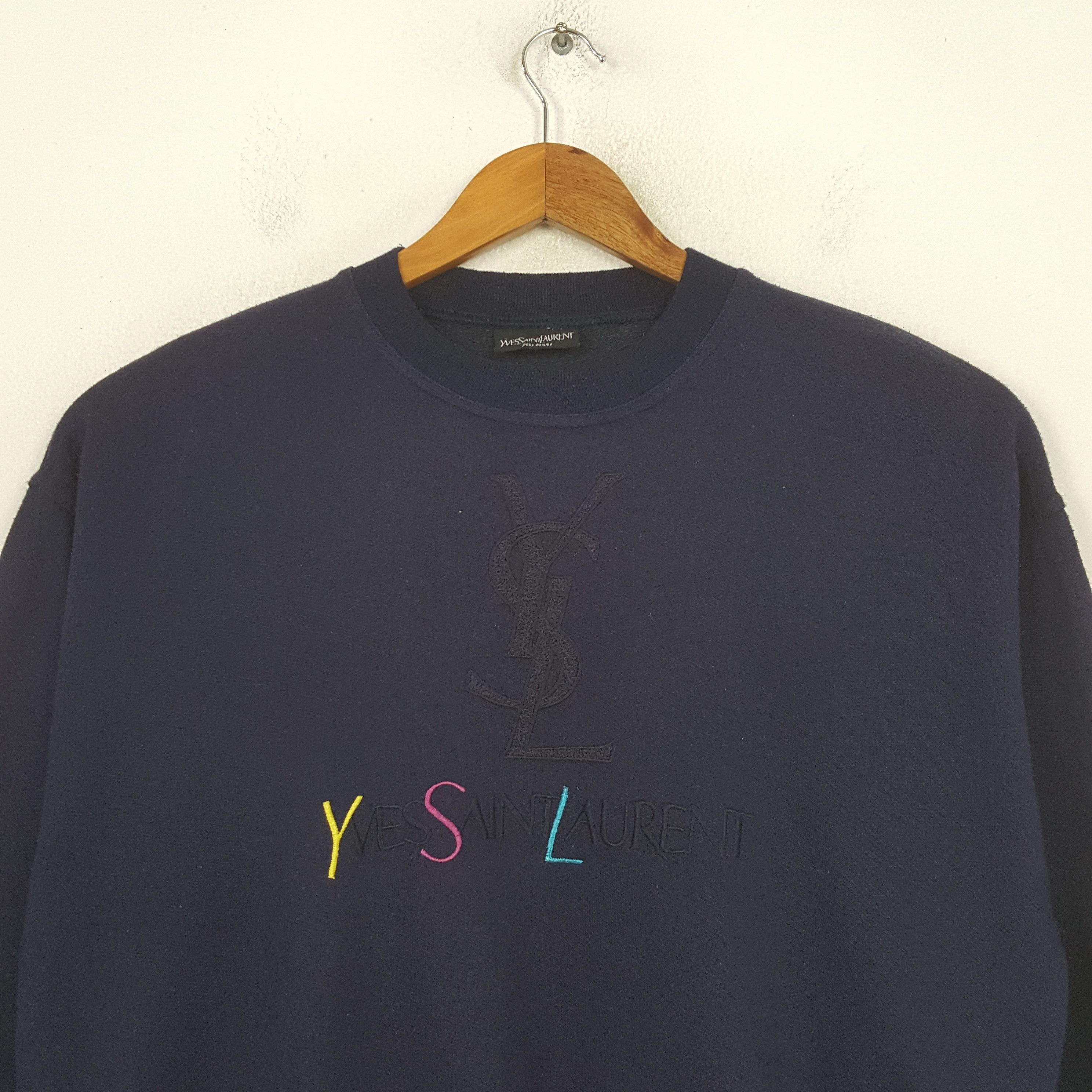Yves Saint Laurent Vintage Yves Saint Laurent Luxury Brand Sweatshirt C302N12 Size US L / EU 52-54 / 3 - 2 Thumbnail