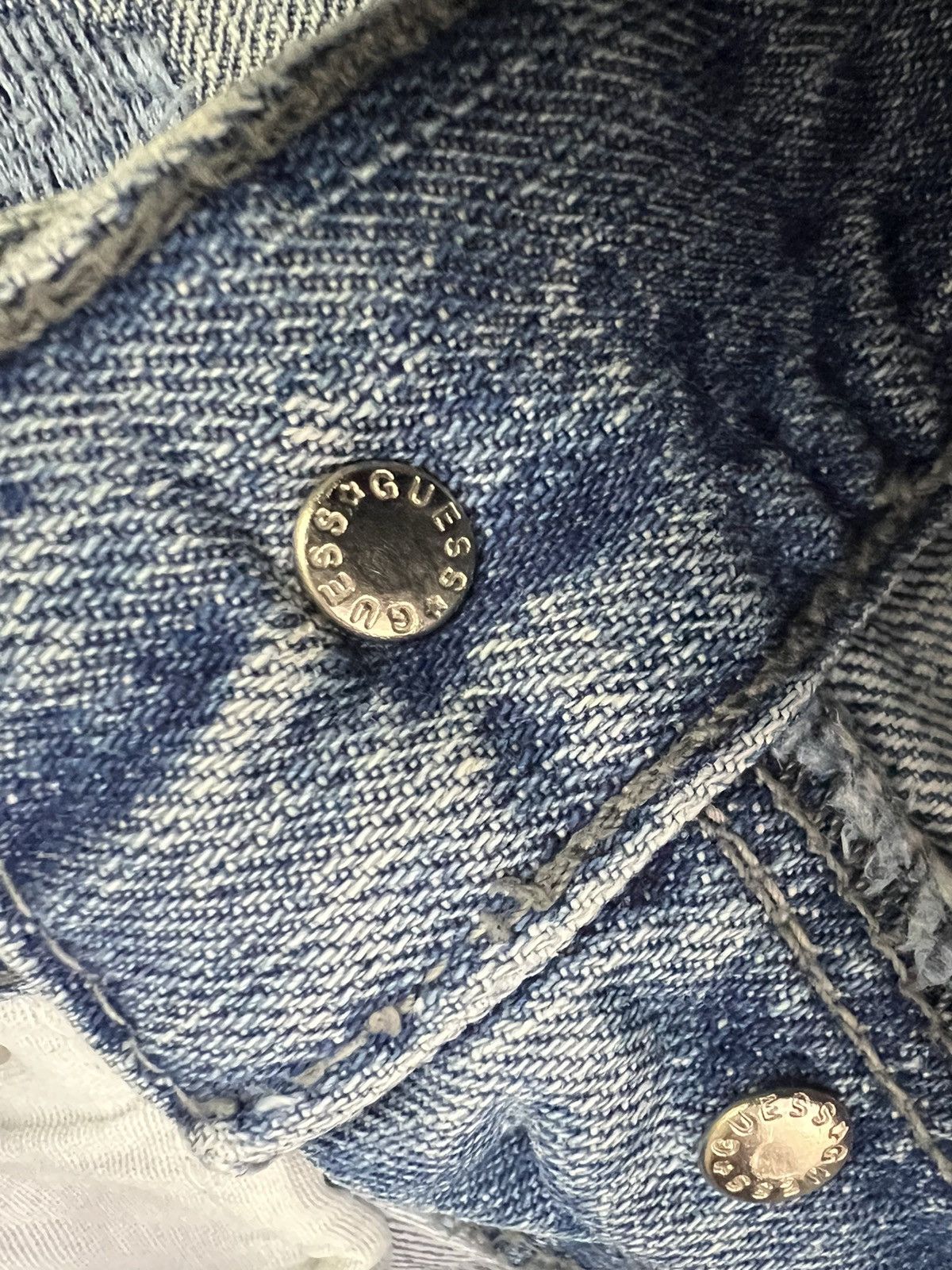 Guess × Japanese Brand × Vintage Crazy Vintage Y2K Low Rise hieroglyphics Guess Jeans Size 30" / US 8 / IT 44 - 5 Thumbnail