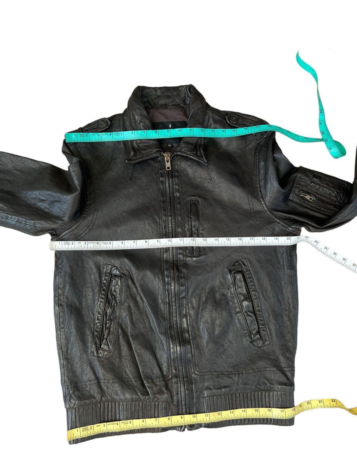 Allsaints SS 08 AllSaints Spitalfields Patina Leather Snitch Jacket Size US M / EU 48-50 / 2 - 3 Thumbnail