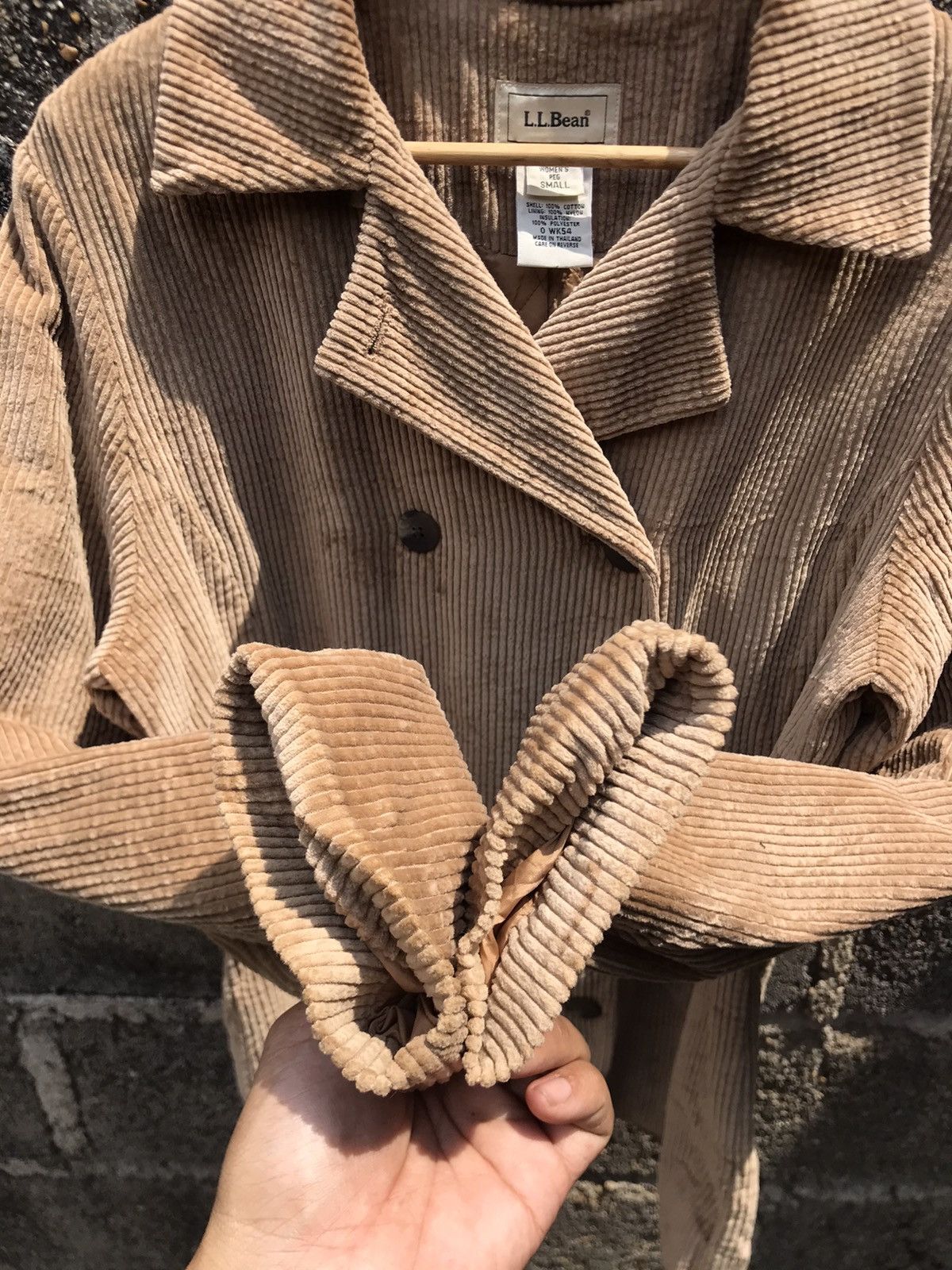 L.L. Bean × Vintage 🔥Vintage L.L.Bean Double Breasted Corduroy Peacoat Size S / US 4 / IT 40 - 4 Thumbnail