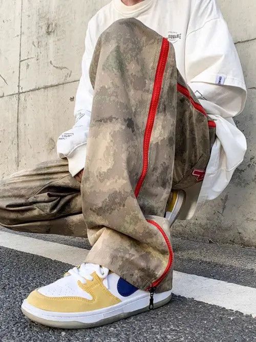 Japanese Brand Kanako x Ibuki Camouflage High Street Vintage Loose Jeans Size US 32 / EU 48 - 2 Thumbnail