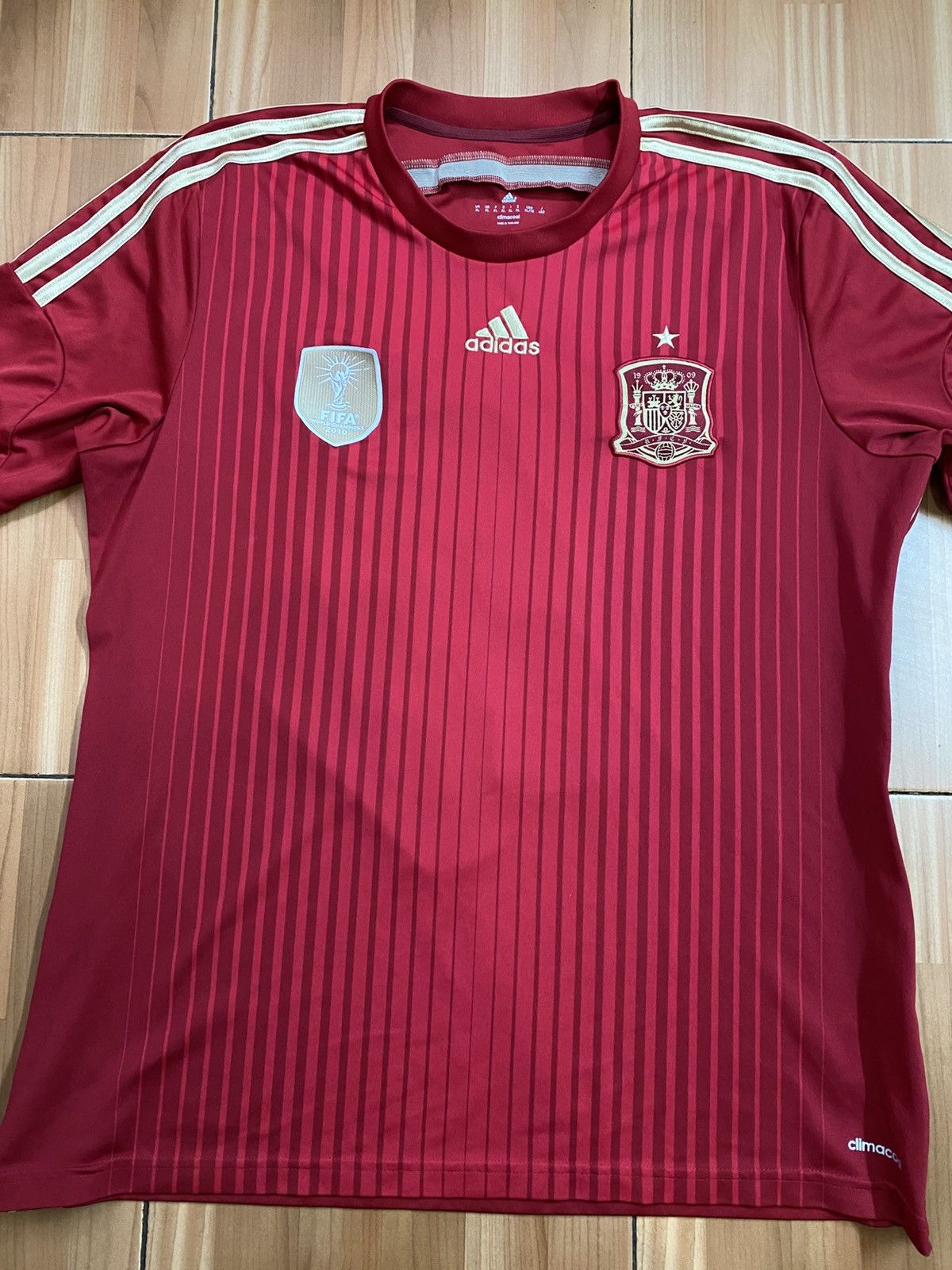 Adidas Adidas Spain Home 2014 Mens Football Shirt Size XL Size US XL / EU 56 / 4 - 3 Thumbnail