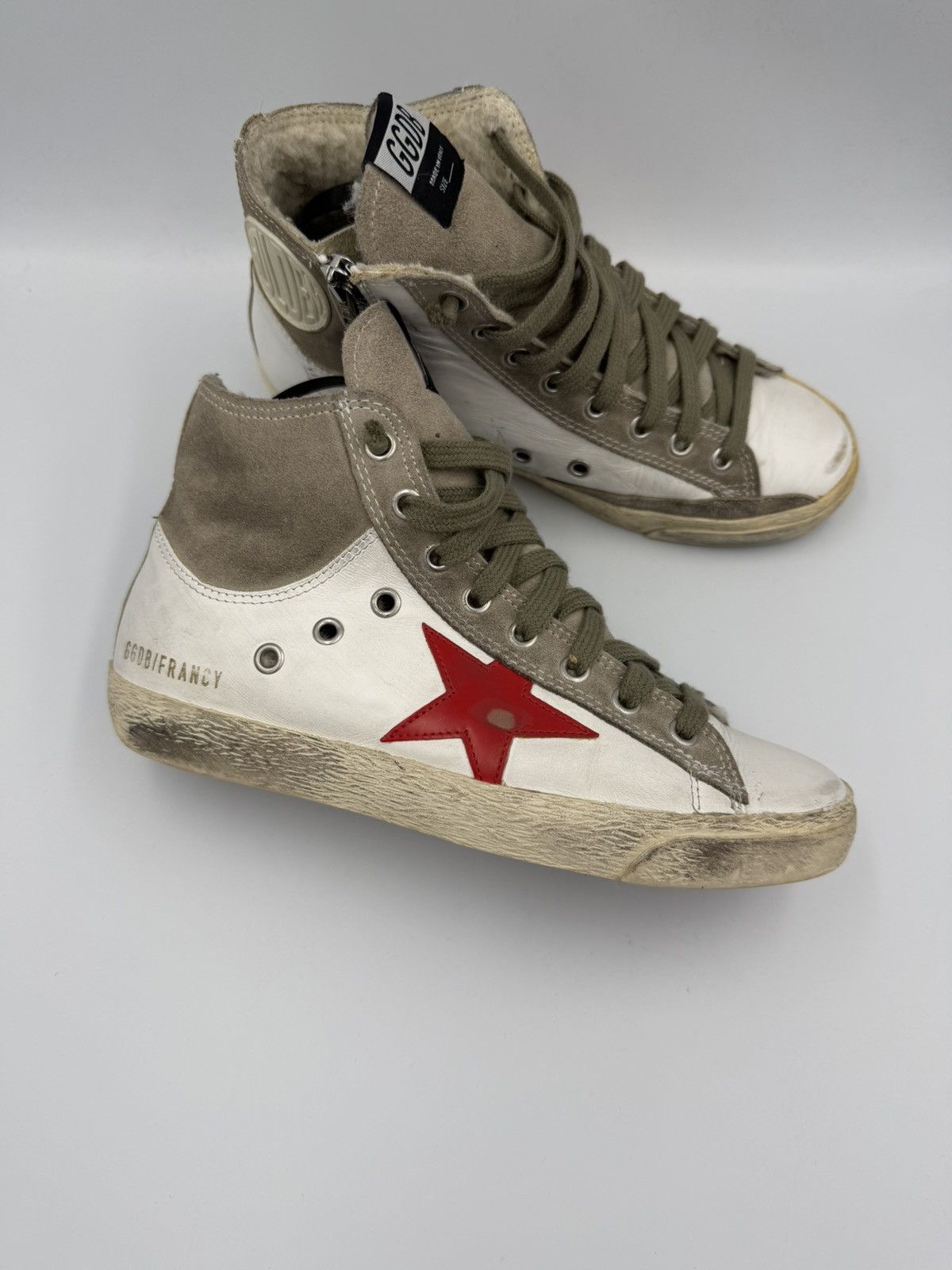 Golden Goose Francy Hi Top Sneakers Leather Women Size 36