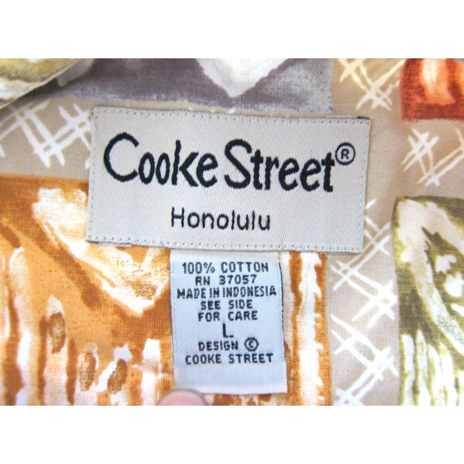 Pinko Vtg Cooke Street 100% Cotton Pink Yellow Green Short Sleeve Hawaiian Shirt Large Size US L / EU 52-54 / 3 - 3 Thumbnail