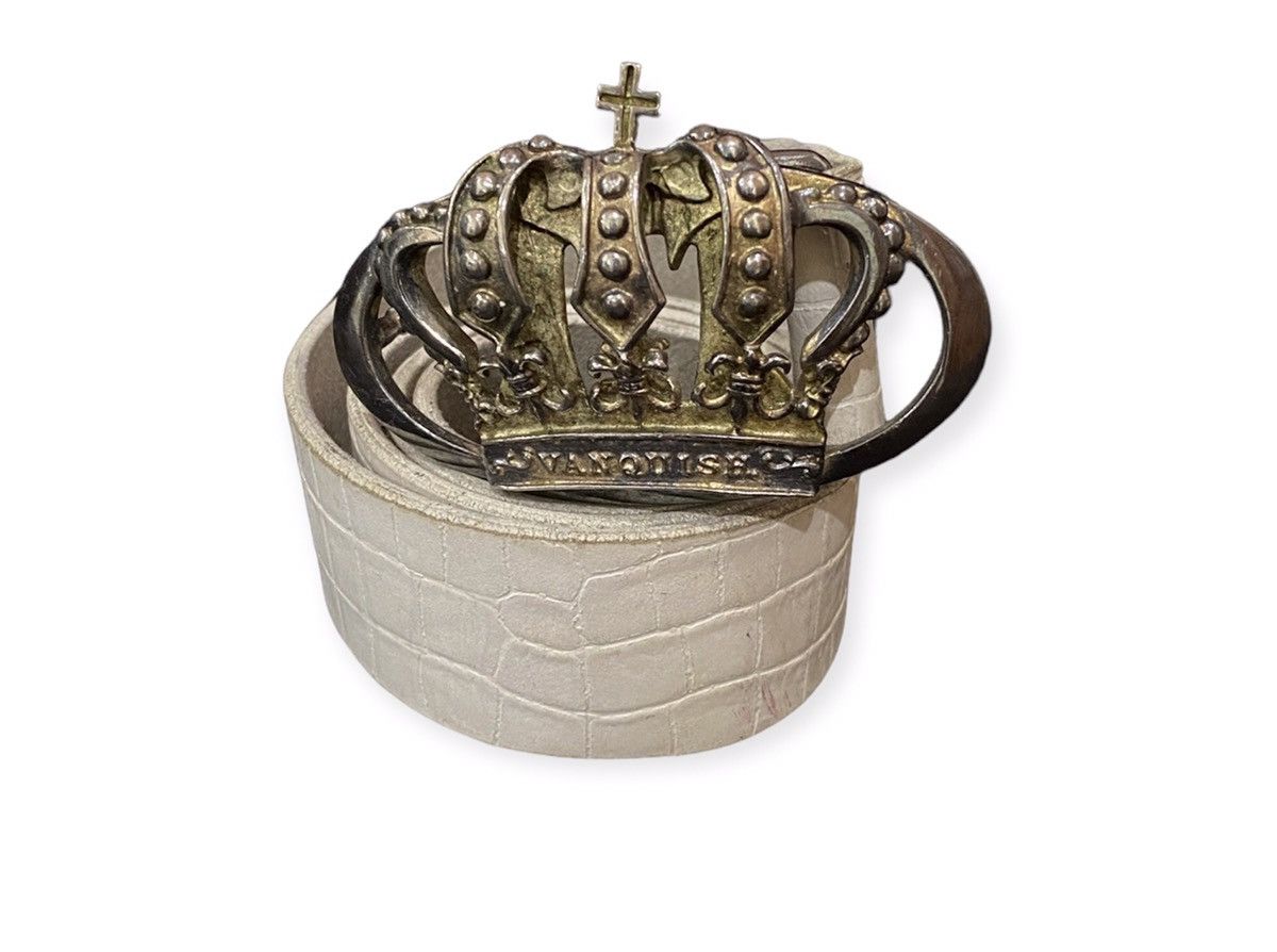 Vanquish Vanquish Crown Leather Seditionaries Buckle Belt Size ONE SIZE - 1 Thumbnail