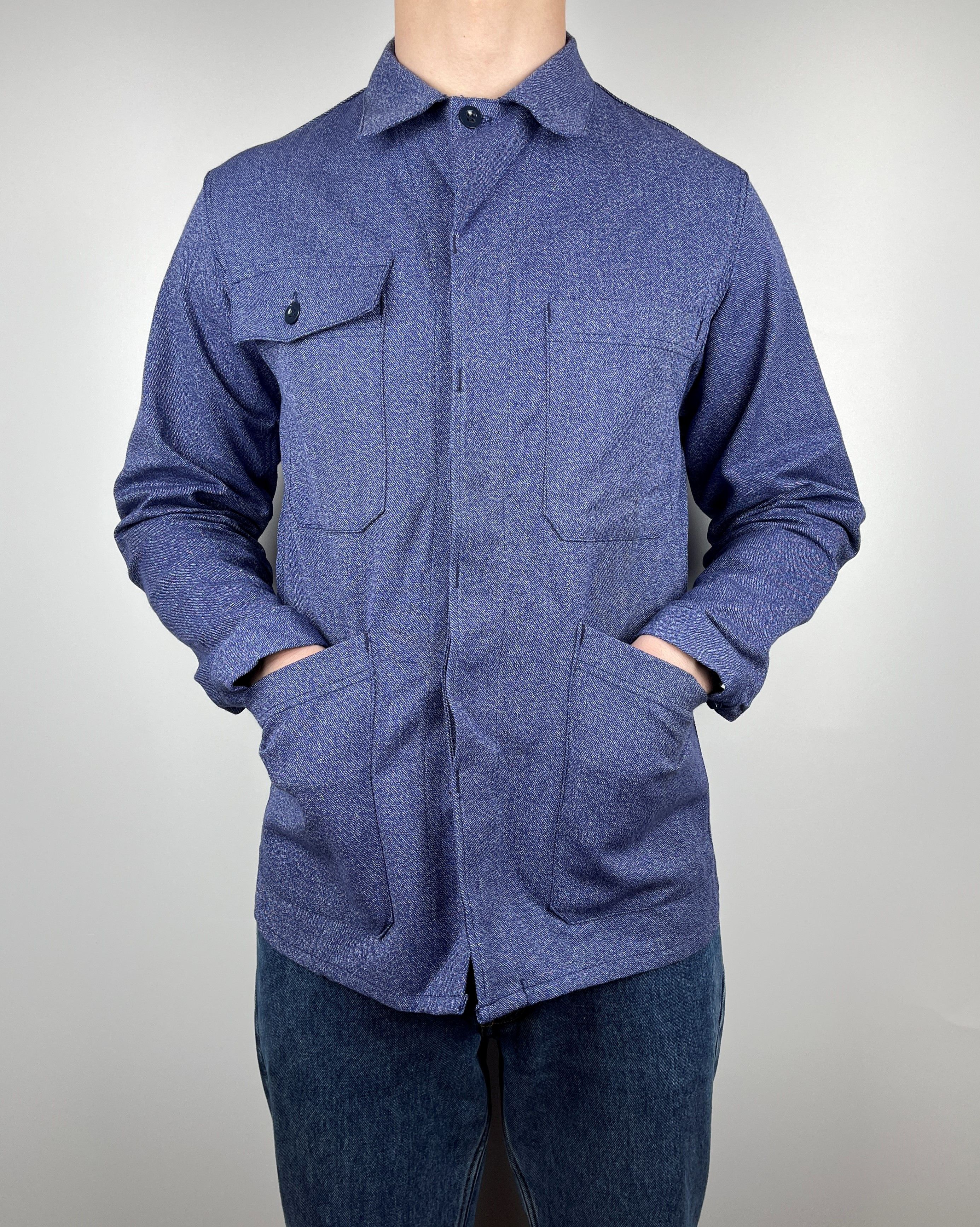 Le Laboureur Vintage French Work Jacket Lutteurs Sanfor Chore Workwear Size US M / EU 48-50 / 2 - 6 Thumbnail