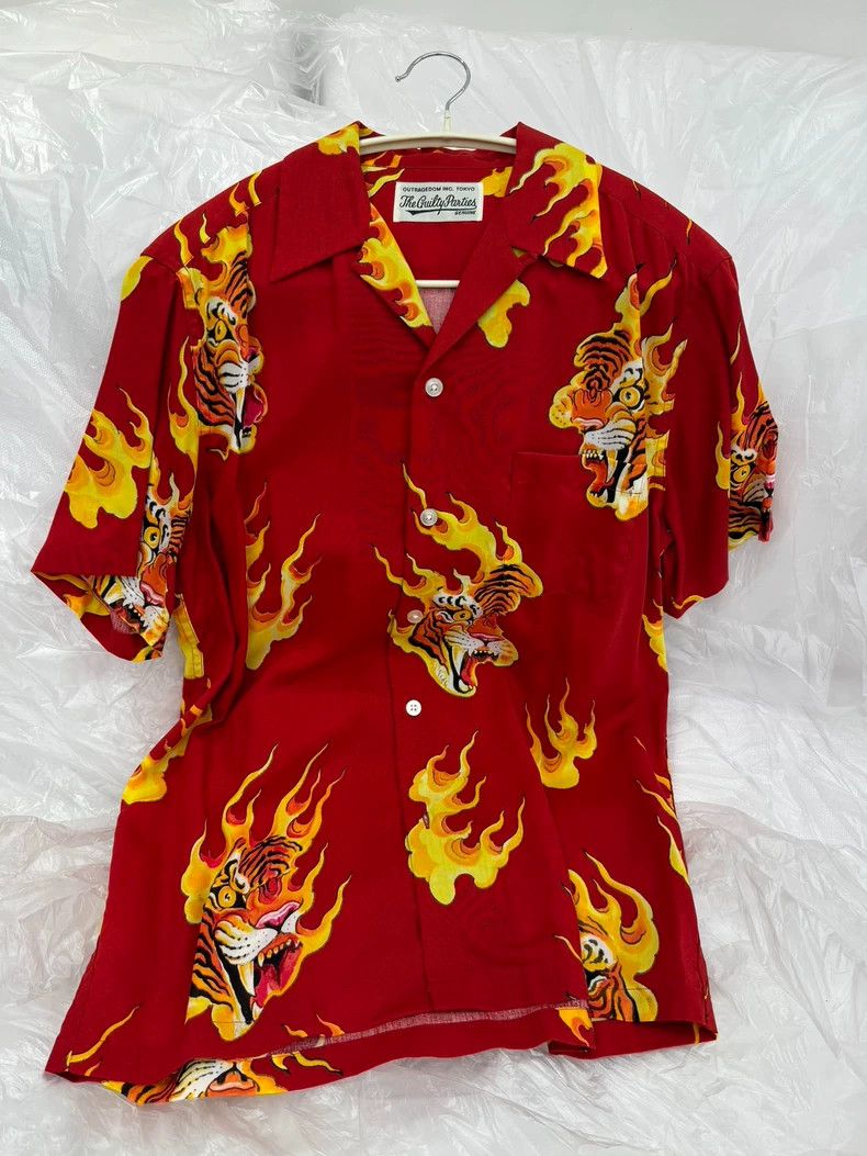 Wacko Maria Wacko Maria TIM LEHI co-branded Flame Tiger Print Yuppie st Size US S / EU 44-46 / 1 - 1 Thumbnail
