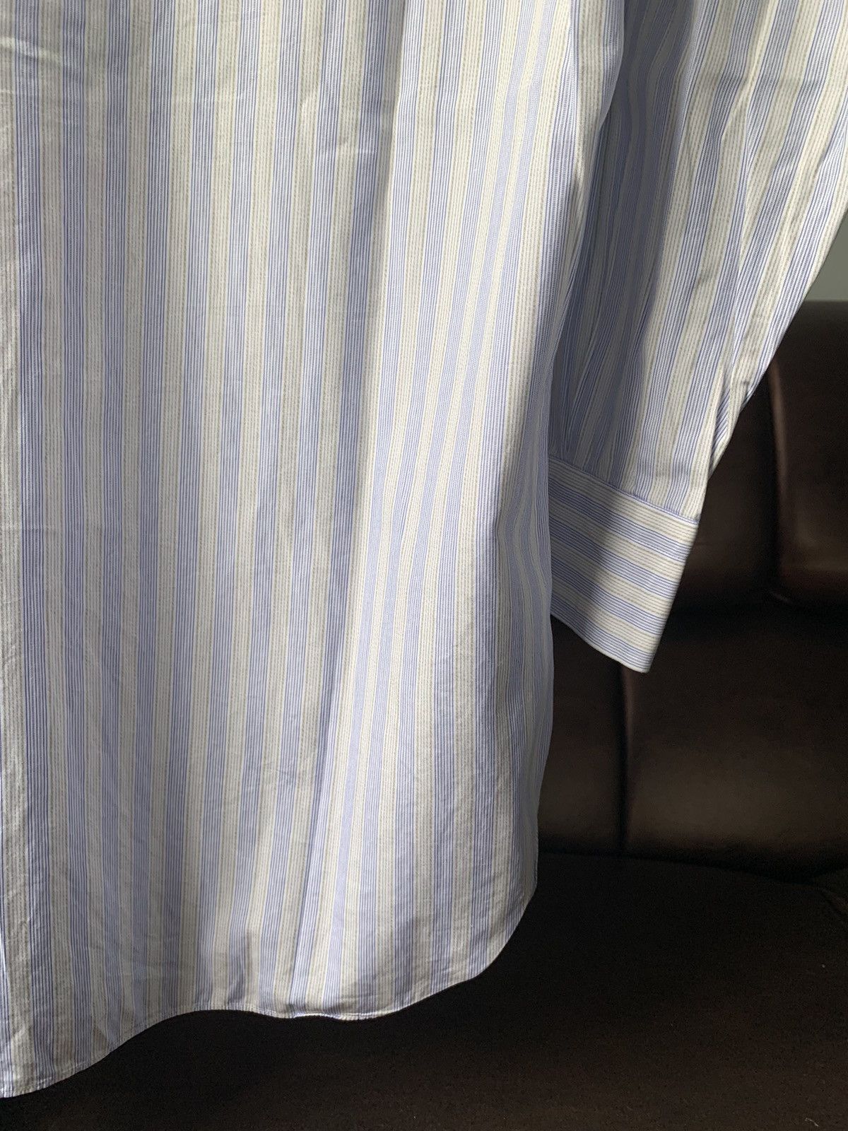 Celine × Vintage 1990s Celine Striped Shirt Iwataya Order Made Size US S / EU 44-46 / 1 - 12 Thumbnail
