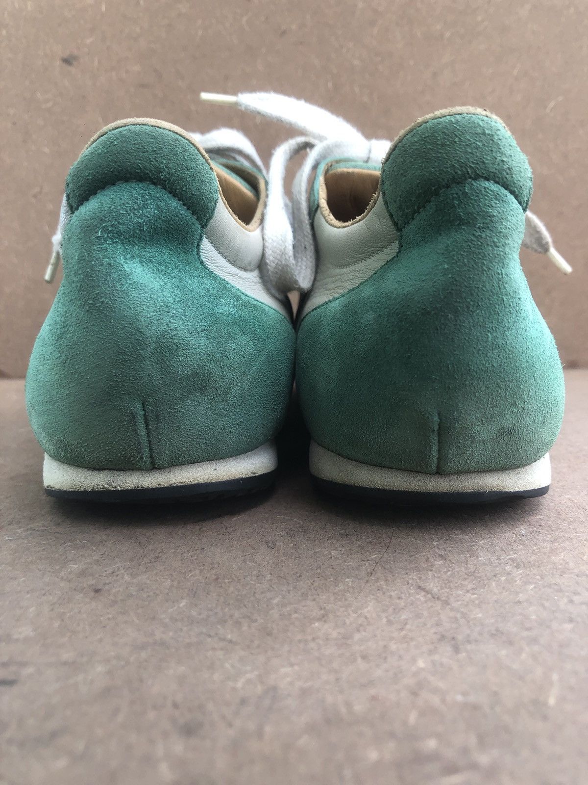 Hermes Hermes Green & White Leather SneakersSize 39 Size US 9 / IT 39 - 8 Thumbnail