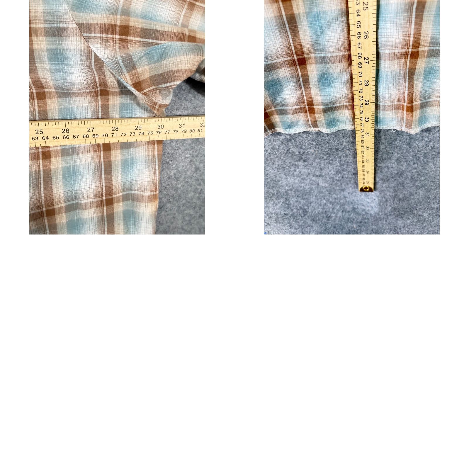 Wrangler Wrangler Western Shirt Mens 3XL Brown Blue Plaid Flap Pocket Pearl Snap Cowboy Size US XXL / EU 58 / 5 - 9 Thumbnail