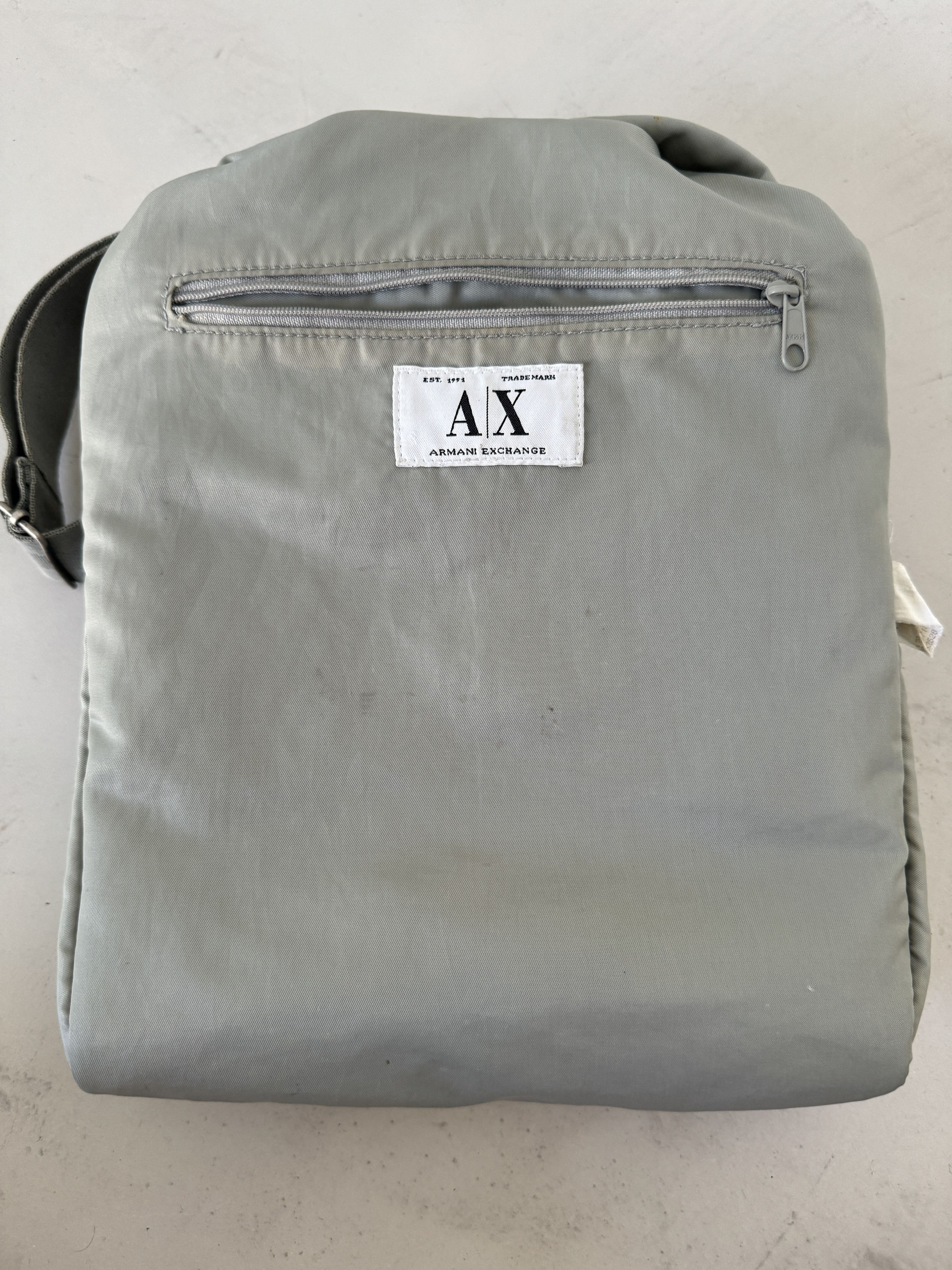 Armani Exchange ARMANI EXCHANGE Grey Nylon Crossbody Shoulder Bag Vintage Size ONE SIZE - 5 Thumbnail