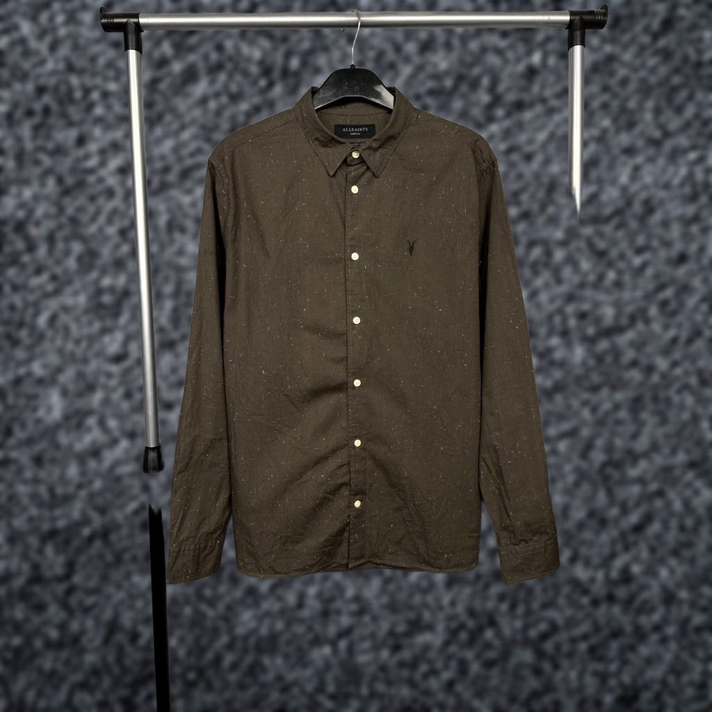 Allsaints AllSaints Molera Long Sleeve Shirt M Mens Multicolor Cotton Button-Up Shirt Size US M / EU 48-50 / 2 - 1 Thumbnail