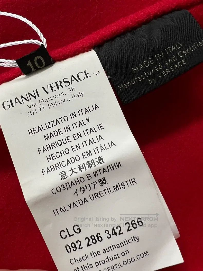Versace Versace Wool lapel cape coat coat Size L / US 10 / IT 46 - 4 Thumbnail