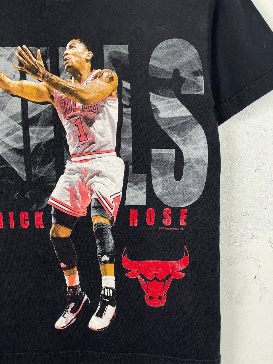 NBA × Salem Sportswear 90s Vintage Chicago Bulls Salem Sportswear Very Rare T-Shirt Size US S / EU 44-46 / 1 - 4 Thumbnail