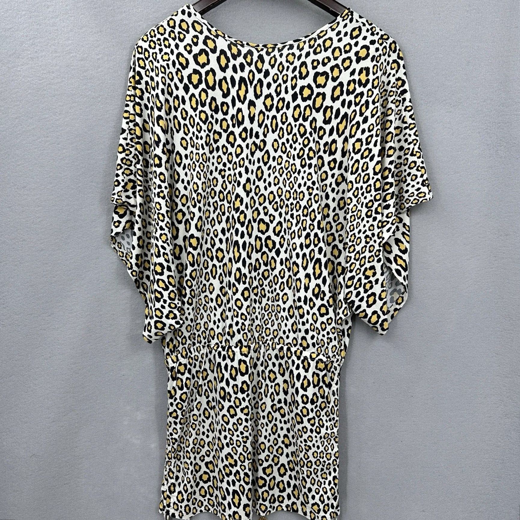Vintage Luli Fama Cabana Dress Women XS Cheetah Leopard Print Dolman Boho Quiet Lux Mini Size XS / US 0-2 / IT 36-38 - 6 Thumbnail