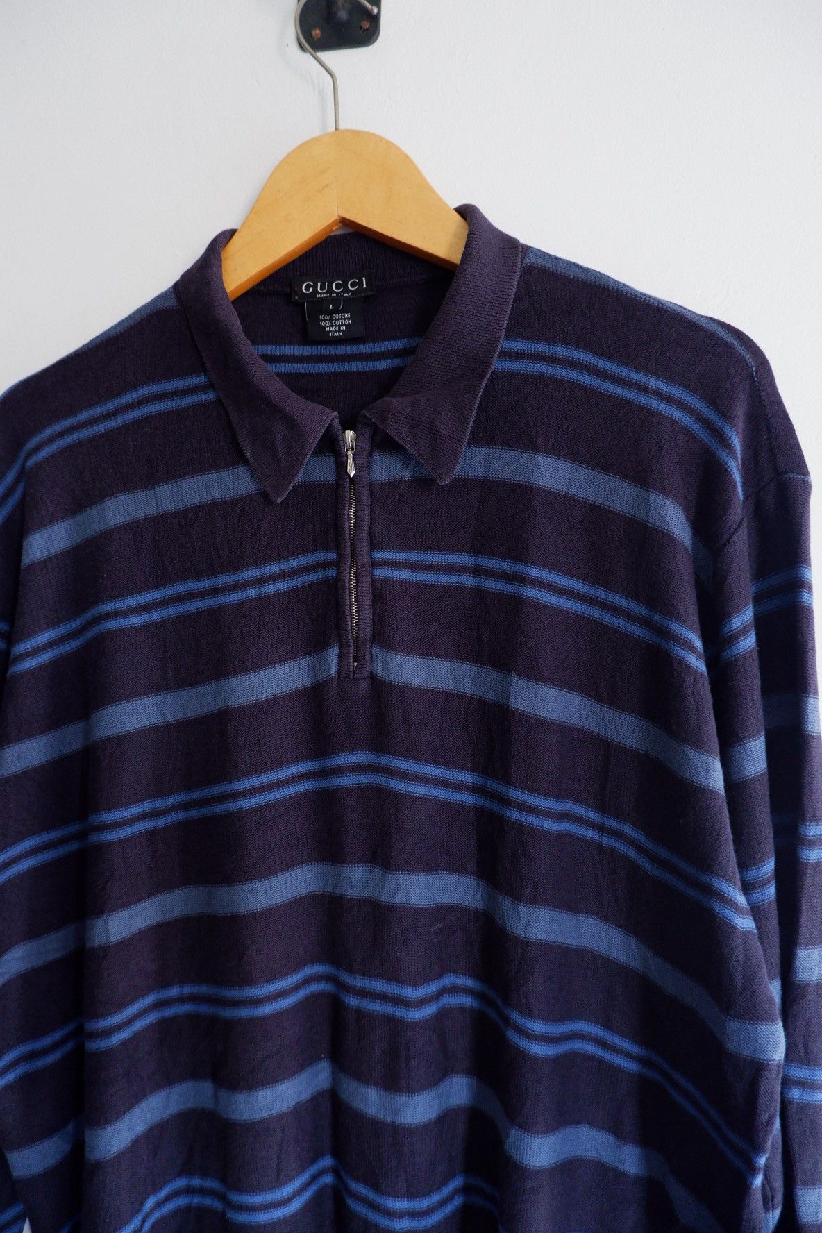 Gucci Vintage GUCCI By Tom Ford Striped Knit Wear Size US L / EU 52-54 / 3 - 4 Thumbnail