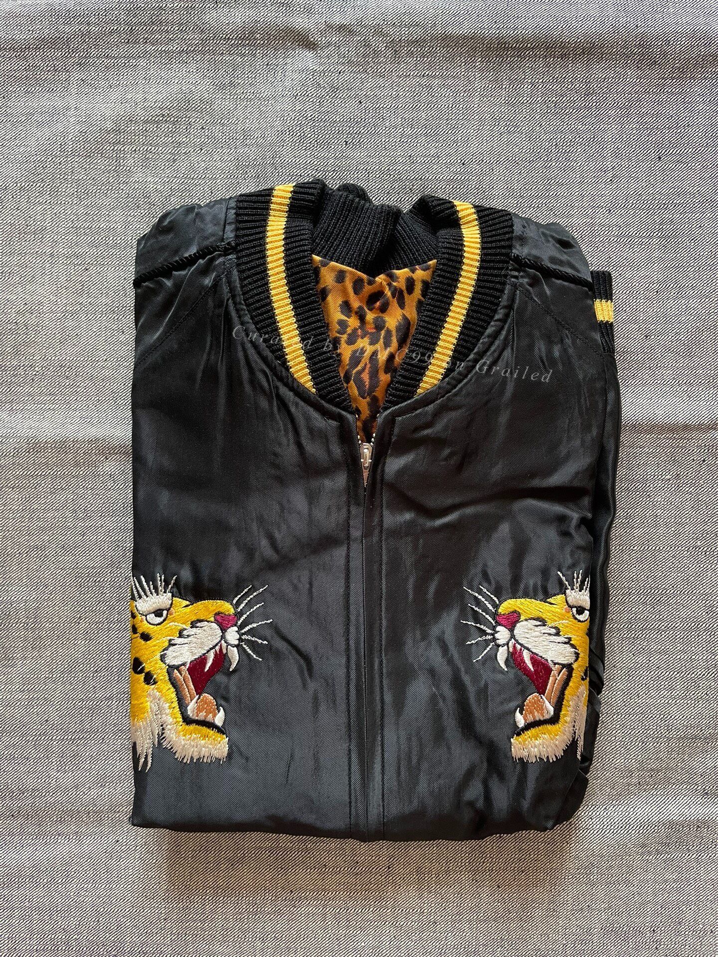 Beams Japan Toyo Beams Leopard Sukajan Embroidery Jacket Size US L / EU 52-54 / 3 - 1 Thumbnail