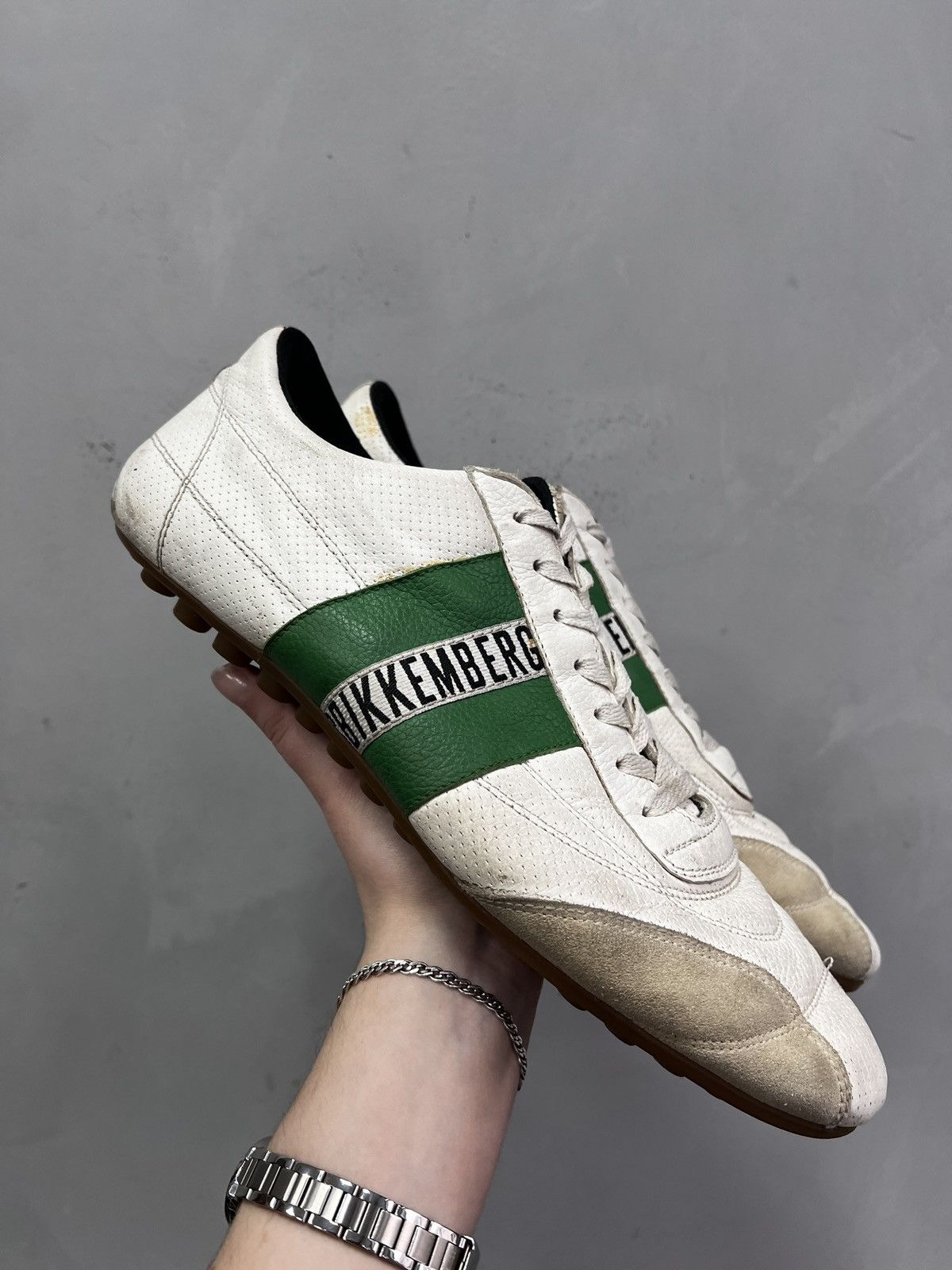 Dirk Bikkembergs Bikkembergs White Leather Sneakers Vintage Sport Style 46 Size US 13 / EU 46 - 2 Thumbnail