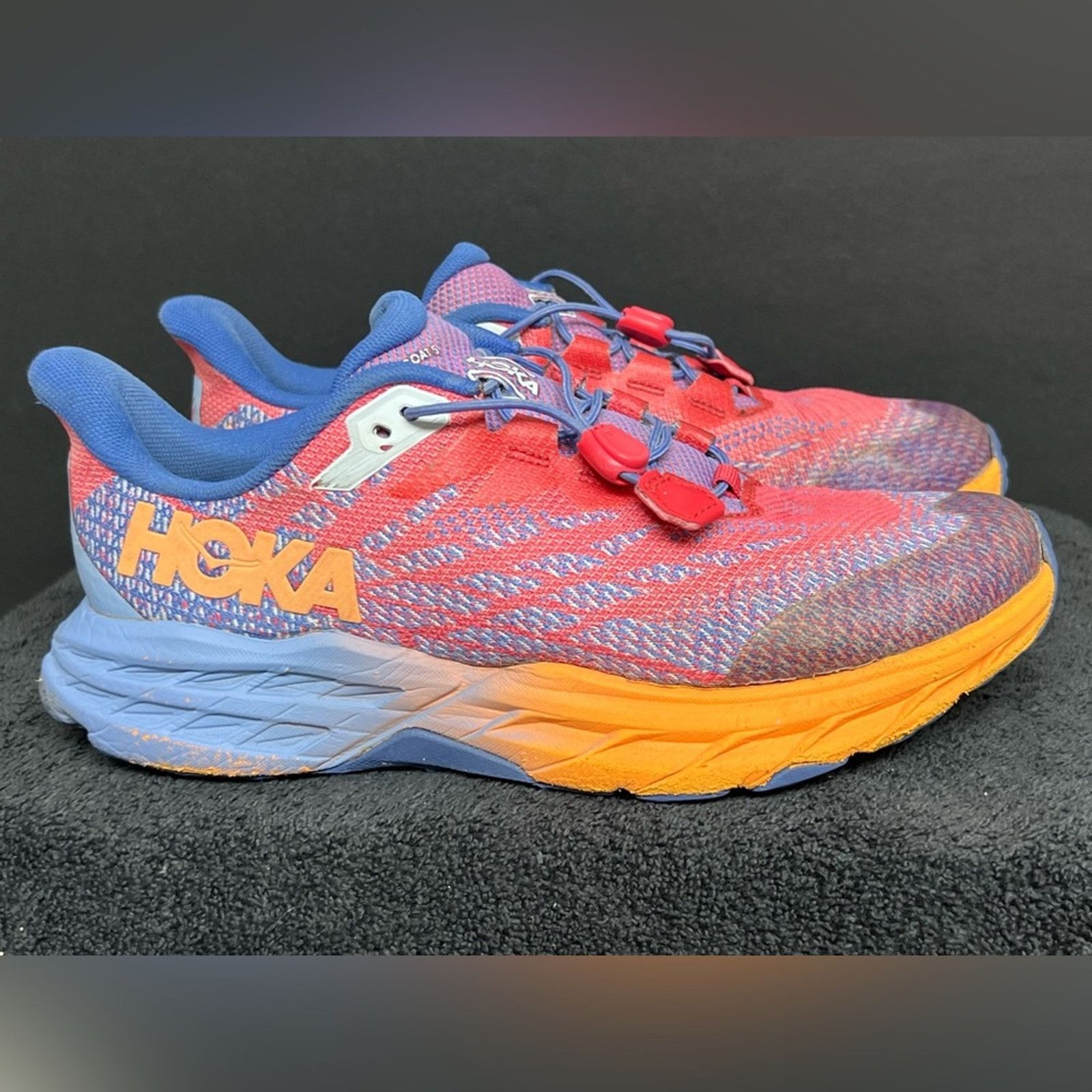 Hoka Hoka One One SpeedGoat 5 Blue Coral Camellia Women Sz 8 6.5Y Size US 8 / IT 38 - 2 Thumbnail